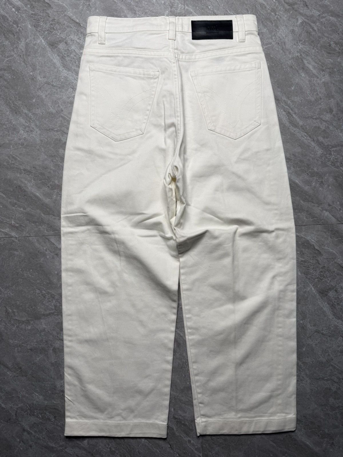 AMI AMI Paris 1 Pleat Wide leg Denim Pants Size US 29 - 2 Thumbnail