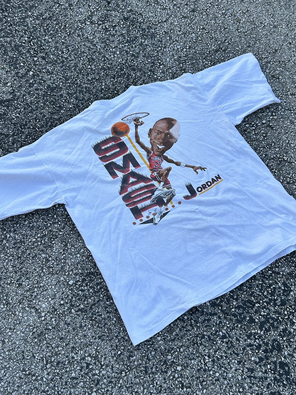 Image of Vintage Salem Sportswear 1991 Micheal Jordan T Shirt Size:xl in White, Men's