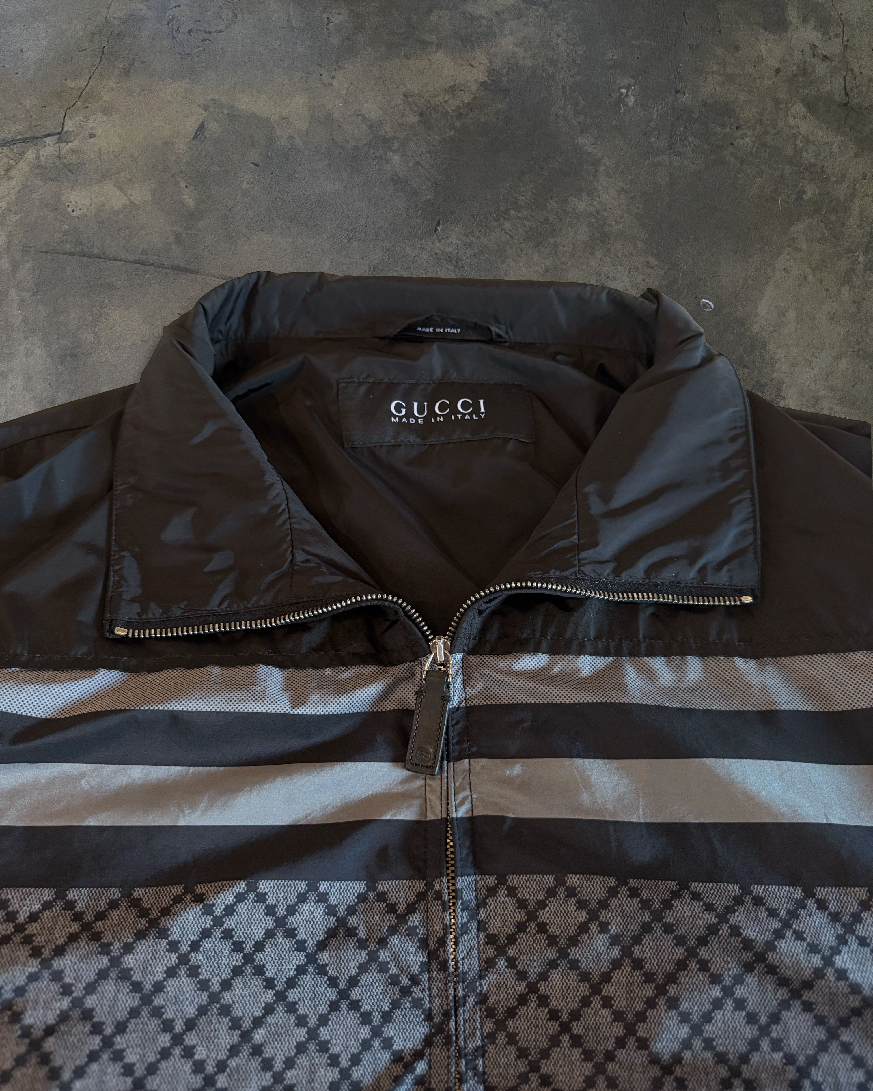 Gucci GUCCI SS2011 DIAMANTE MONOGRAM NYLON LIGHT JACKET Size US M / EU 48-50 / 2 - 2 Thumbnail