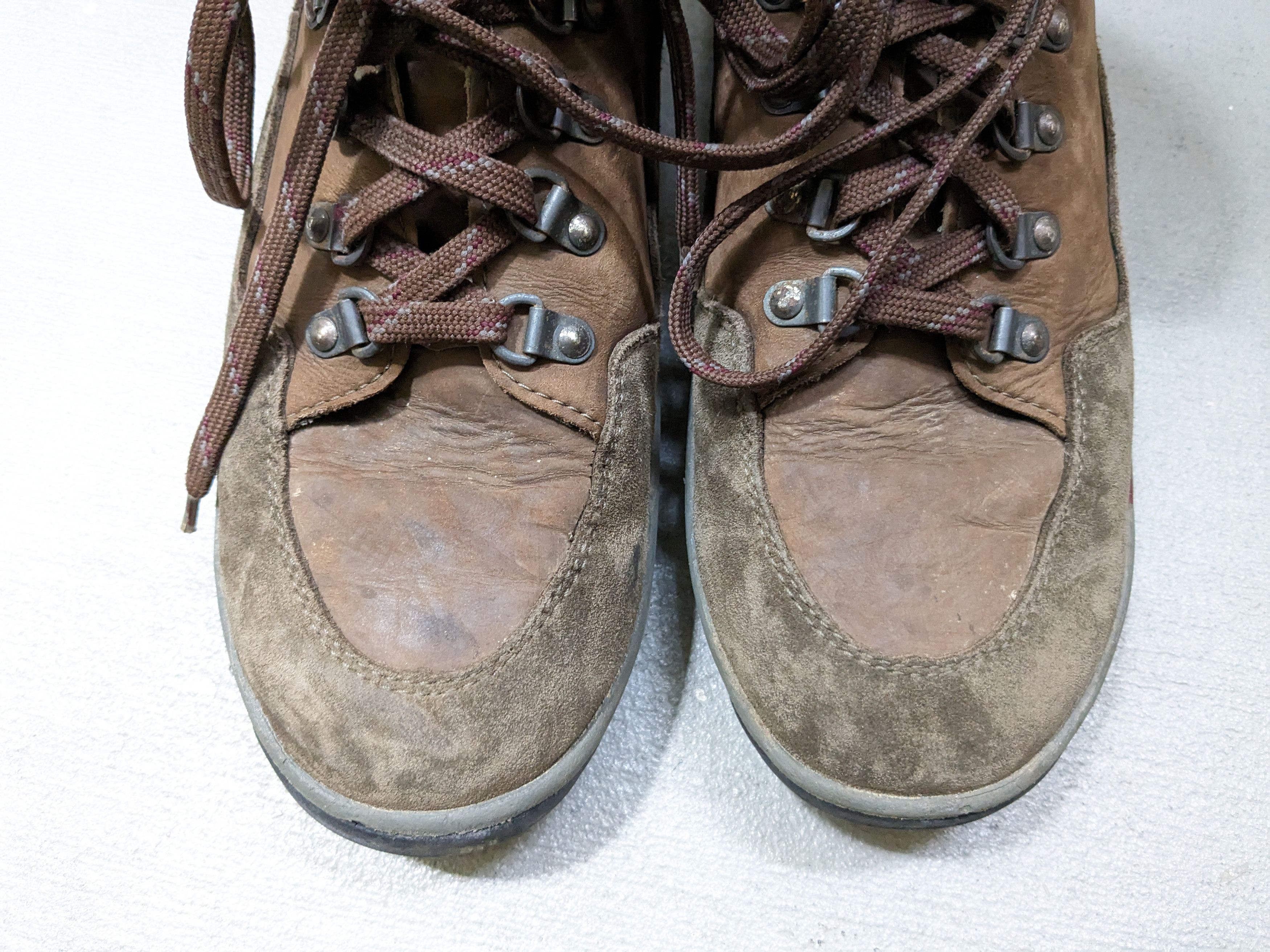Vibram × Vintage Vintage Hiking Boots Size 12 Brown Suede Leather Lace Up Size US 12 / EU 45 - 5 Thumbnail