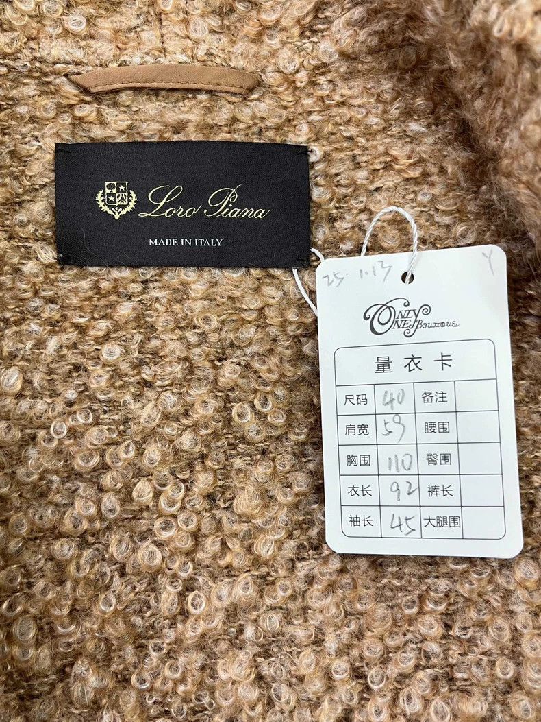Loro Piana LORO PIANA Mid-length cashmere blended with horsehair and Size XS / US 0-2 / IT 36-38 - 4 Thumbnail