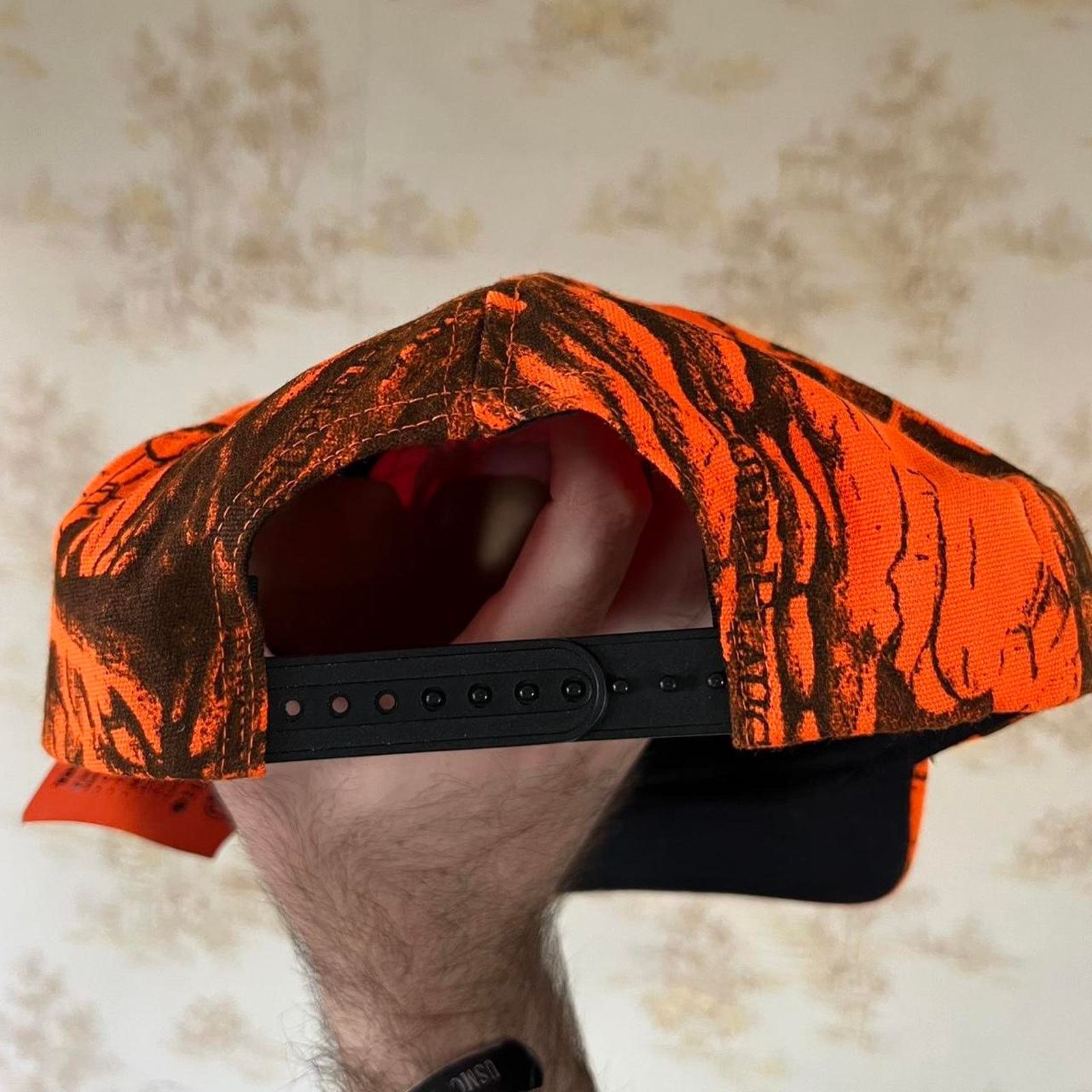 Vintage 00s Wilmar Sportsman's Club Hat | Camo & Blaze Orange | OSFA Size ONE SIZE - 3 Thumbnail