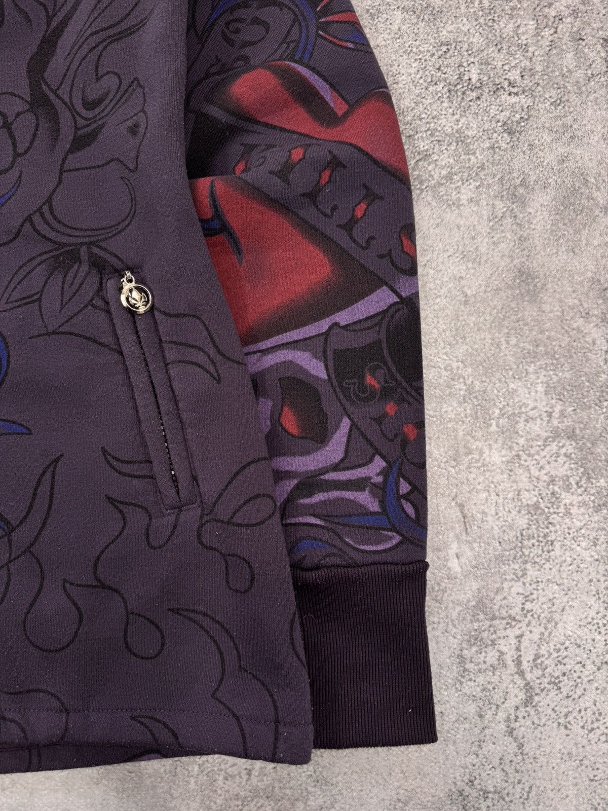 Other Really Point Women Zip Hoodie Dark Purple Size M Size M / US 6-8 / IT 42-44 - 2 Thumbnail
