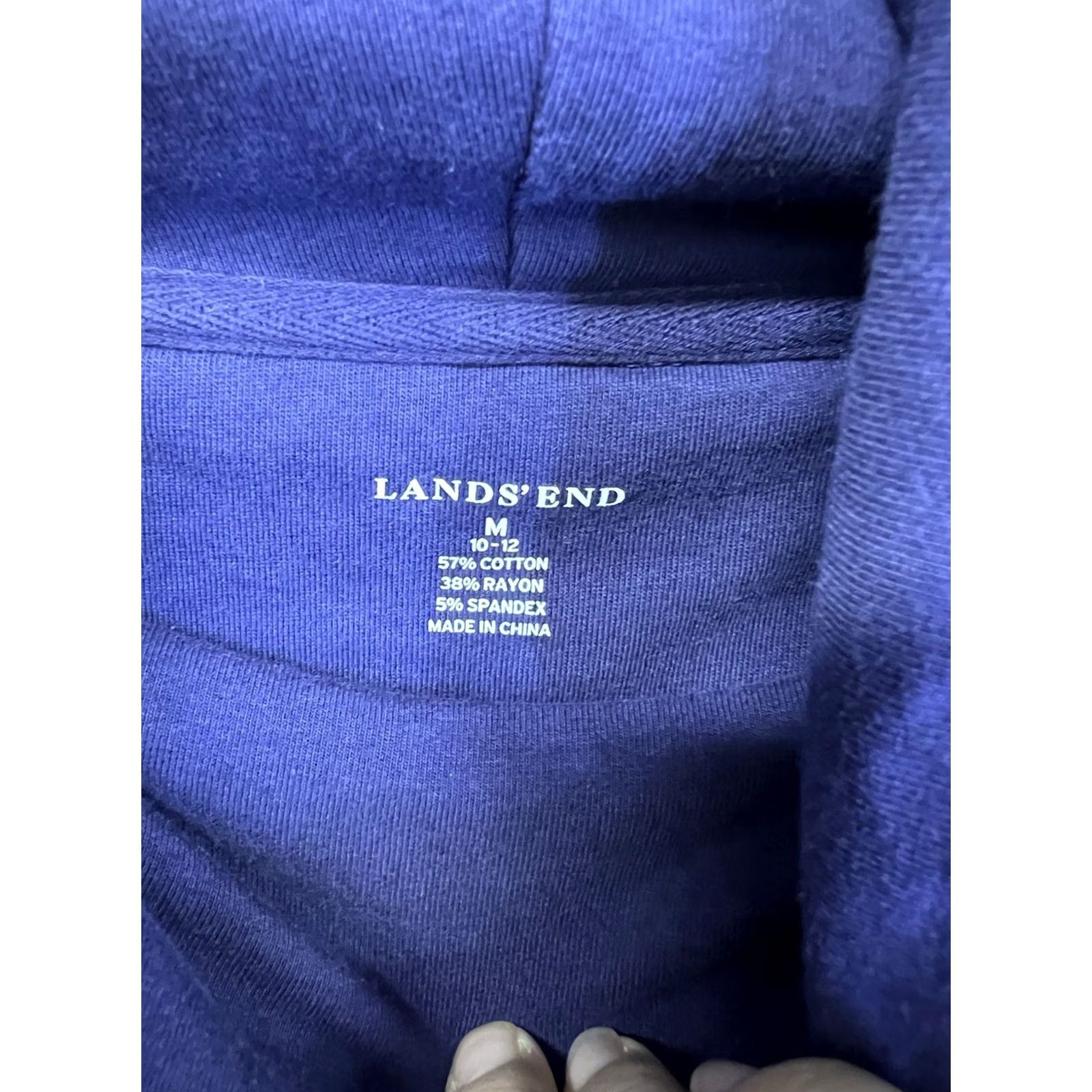 Lands' End Lands' End Cowl Neck Purple Pullover Sweater Women's M Casual Knit Tunic Style Pullover Bohemian Size M / US 6-8 / IT 42-44 - 5 Thumbnail