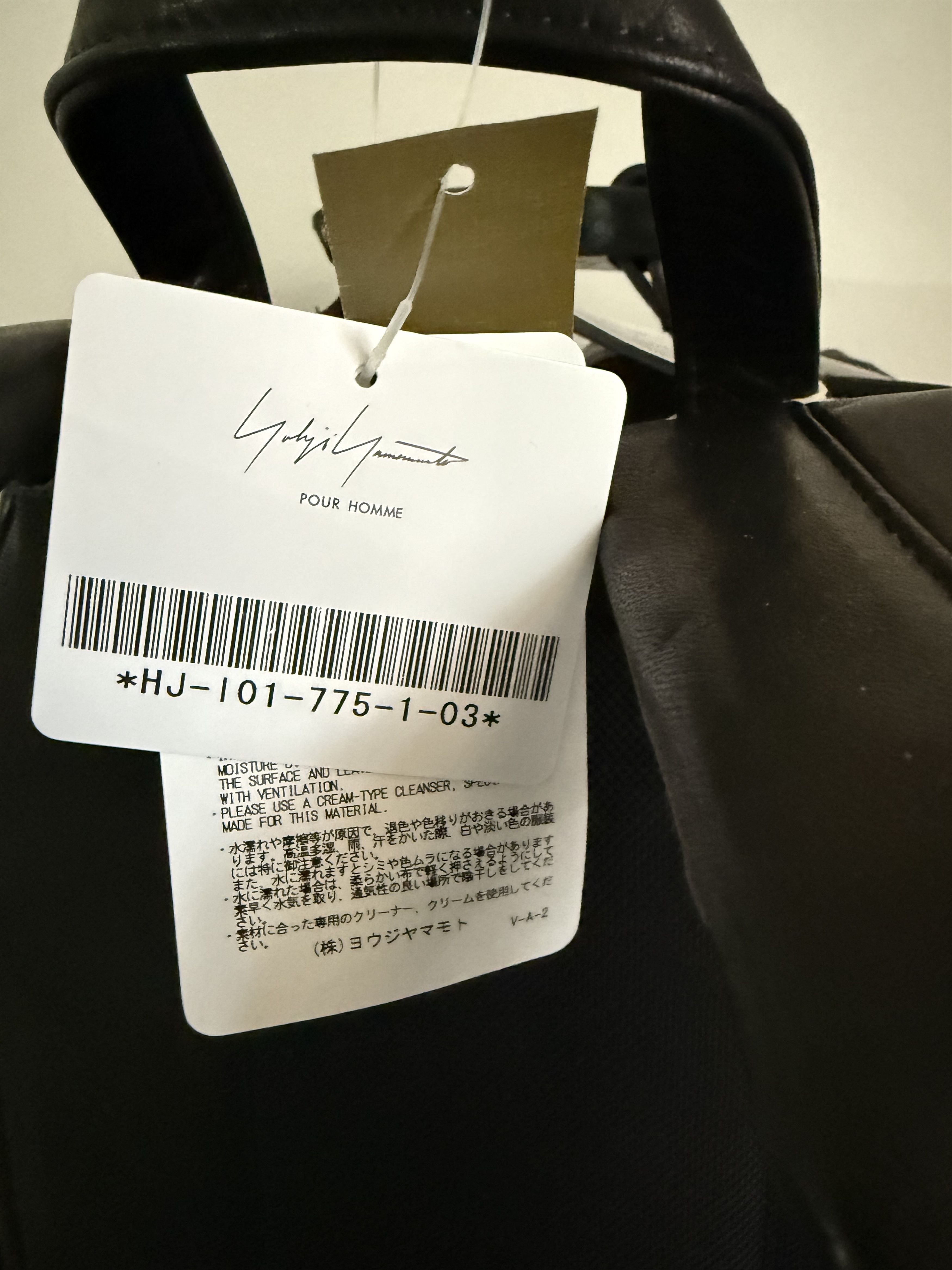 Yohji Yamamoto Horse Leather Multiple-Pocket Backpack Size ONE SIZE - 9 Thumbnail