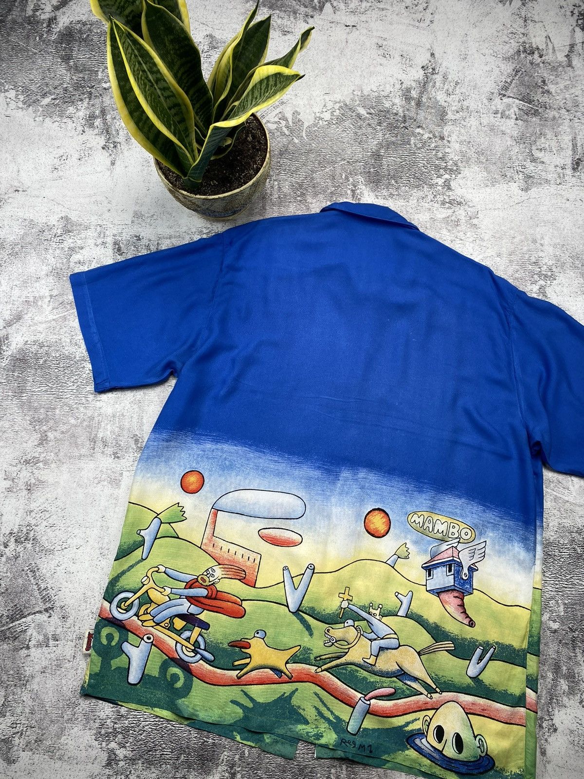 Mambo Vintage Mambo Loud Hawaiian Surf Very Rare Jesus Shirt Size US XL / EU 56 / 4 - 12 Thumbnail
