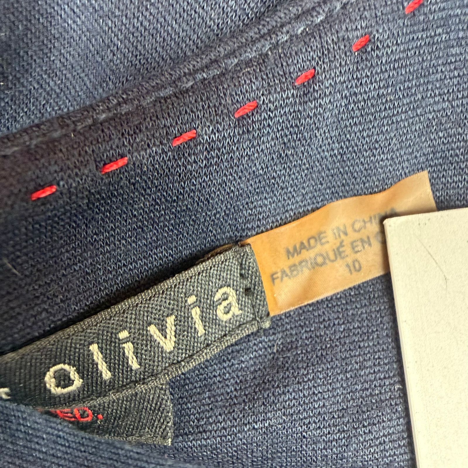 Alice + Olivia Alice + Olivia Navy Peplum Dress Size 10 Size L / US 10 / IT 46 - 5 Thumbnail