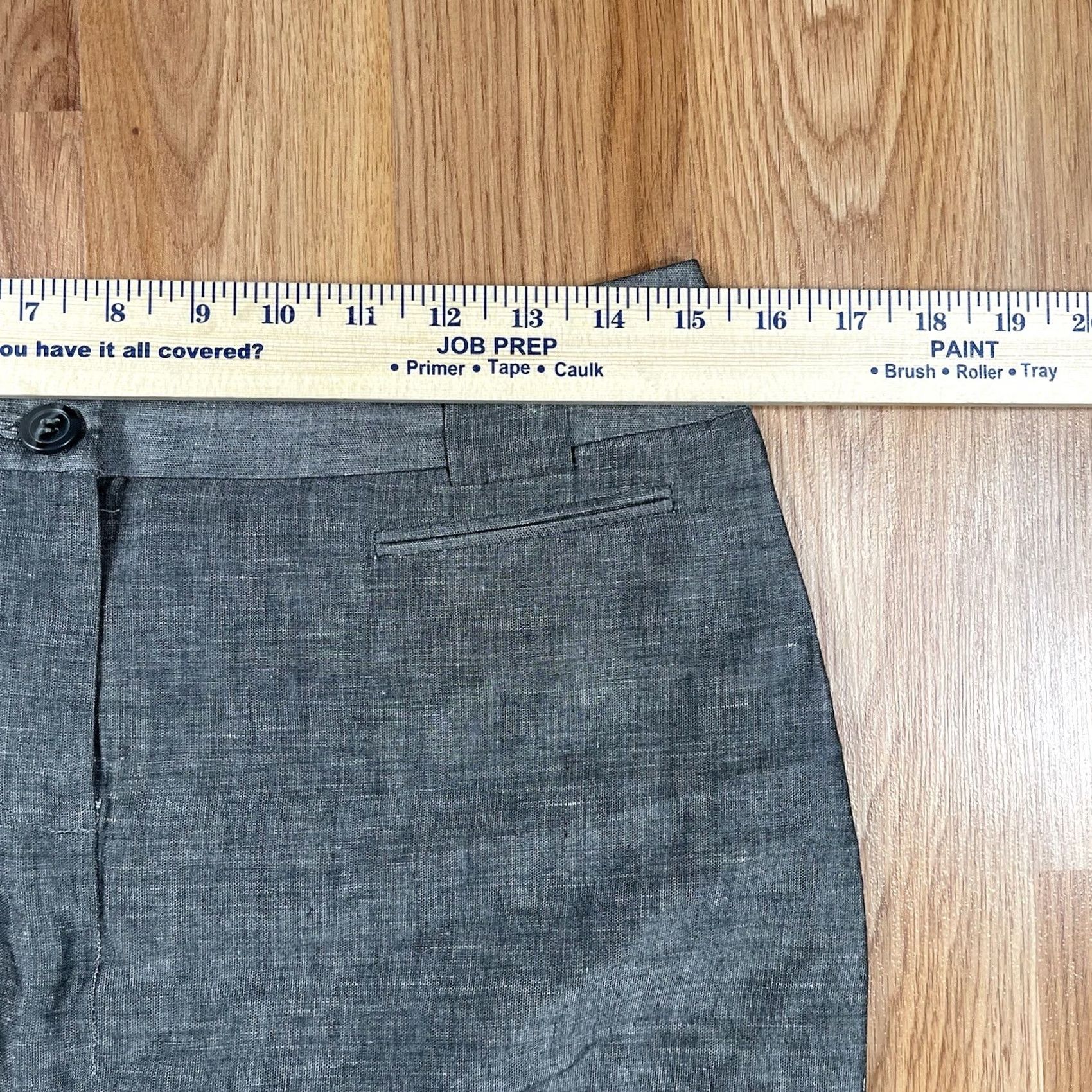 Ann Taylor Loft Ann Taylor Linen Blend Knee Length Skirt Womens Size 6 Gray Pencils Size 28" / US 6 / IT 42 - 3 Thumbnail