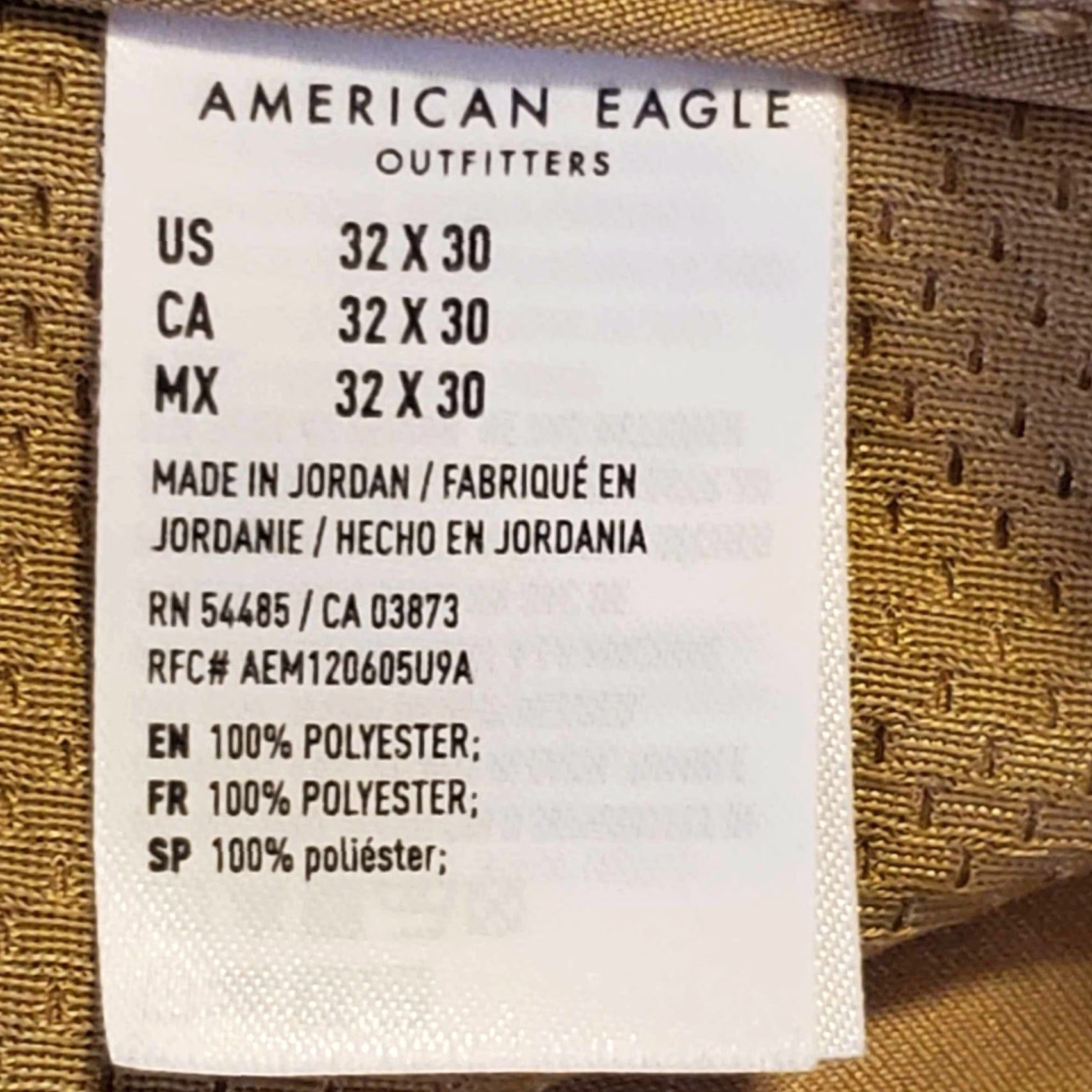 American Eagle Outfitters VINTAGE American Eagle Outfitters Original Straight Pants Men 32x30 Tan Cotton Chino Casual Workwear 30 Inseam Mens Size US 32 / EU 48 - 2 Thumbnail