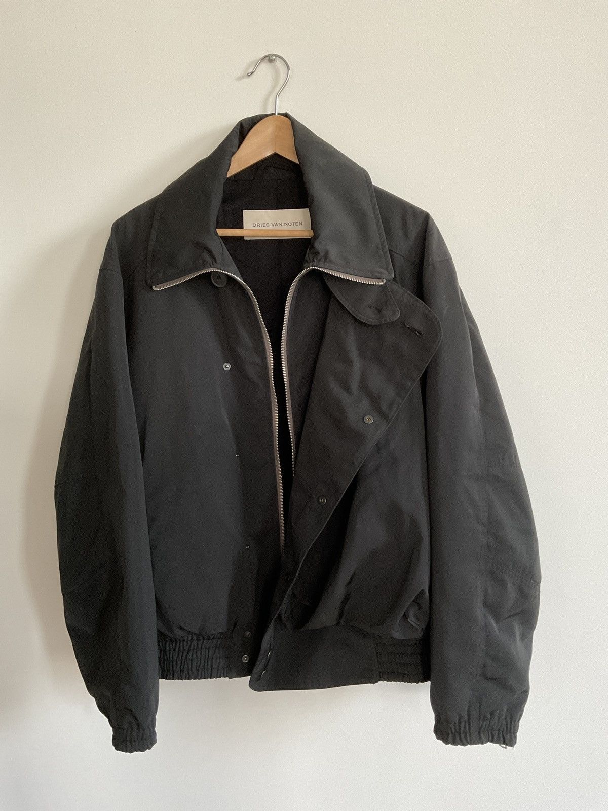 Dries Van Noten Dries Van Noten Men's Black Viller Bomber Jacket Size Medium Size US M / EU 48-50 / 2 - 7 Thumbnail