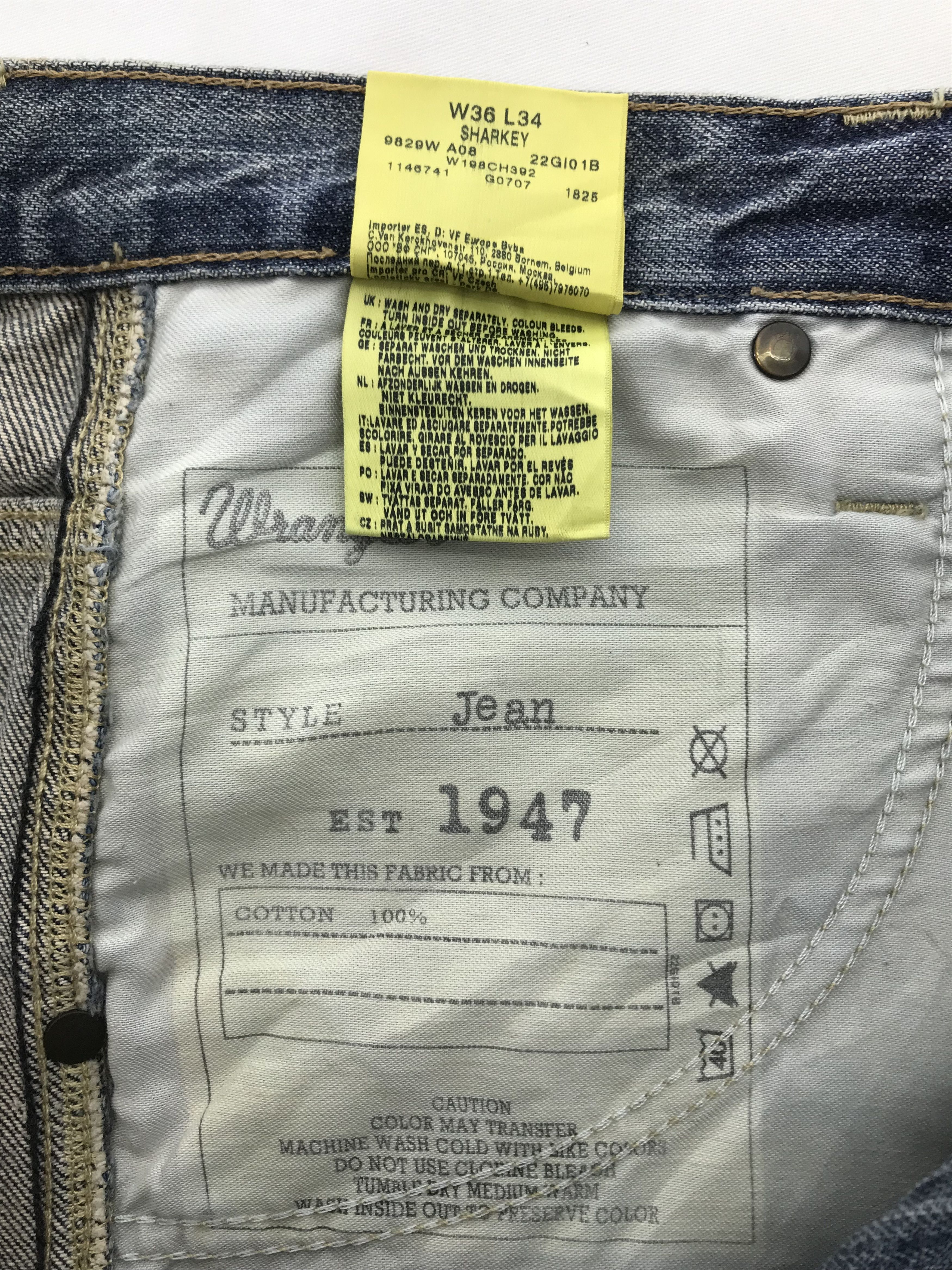 Wrangler Vintage Wrangler Fly Buttons Flare Jeans Size US 35 - 12 Thumbnail