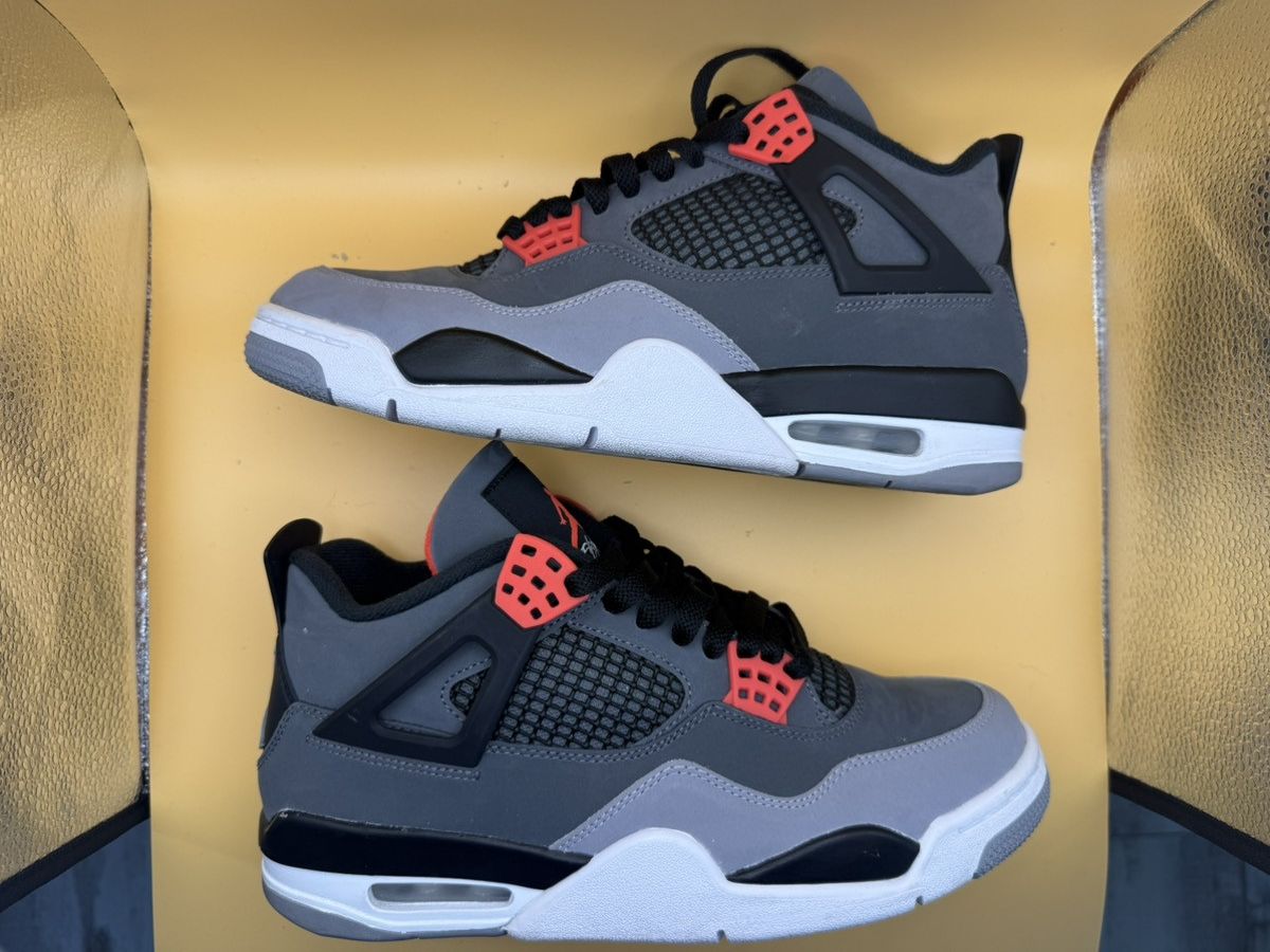 Jordan Brand Nike Air Jordan 4 Retro Infrared Size 8 DH6927-061 Sneakers Size US 8 / EU 41 - 3 Thumbnail