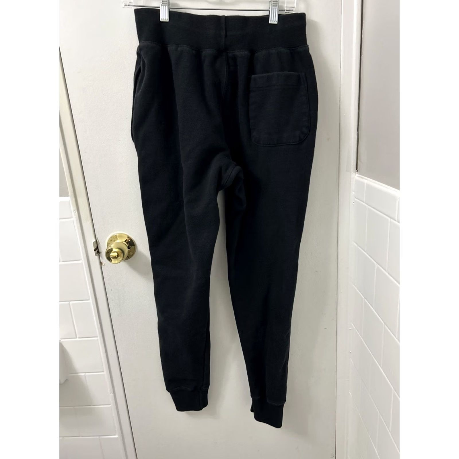 Champion Champion Sweatpants Mens M Black Reversible Cotton Polyester Activewear Pants Size US 31 - 5 Thumbnail