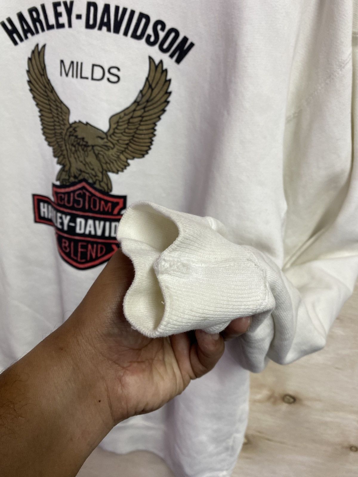 Harley Davidson vintage vintage Harley-Davidson "Custom Blend" sweatshirt Size US XL / EU 56 / 4 - 14 Thumbnail