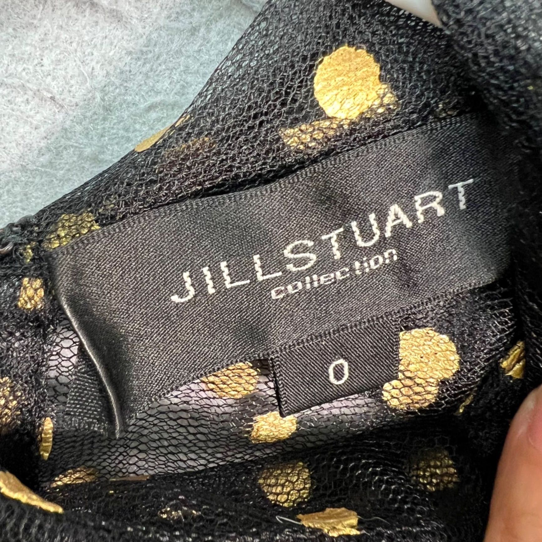 Vintage Jill Stuart Blouse Women Polka Dot Sheer Sleeveless Ruffle Black 0 XS? Size XS / US 0-2 / IT 36-38 - 3 Thumbnail
