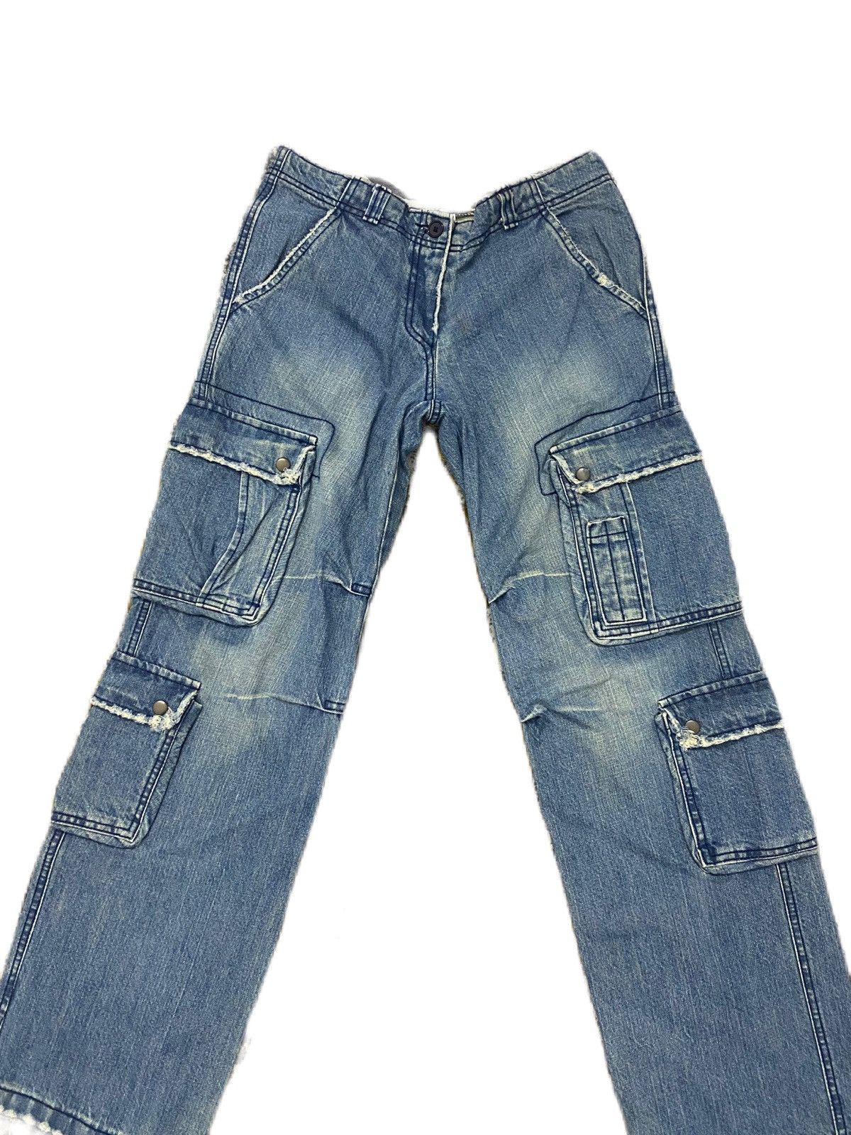 Japanese Brand JAPAN BRAND BAGGY STYLE ROMIE & JULIE CARGO DESIGN RARE Size US 30 / EU 46 - 4 Thumbnail