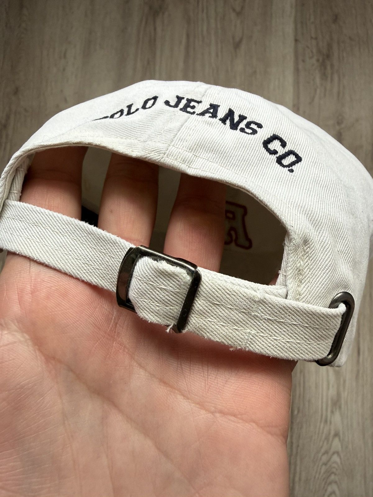 Polo Ralph Lauren Polo Jeans RL Logo Distressed Cap Vintage Ralph Lauren Hat Size ONE SIZE - 7 Thumbnail