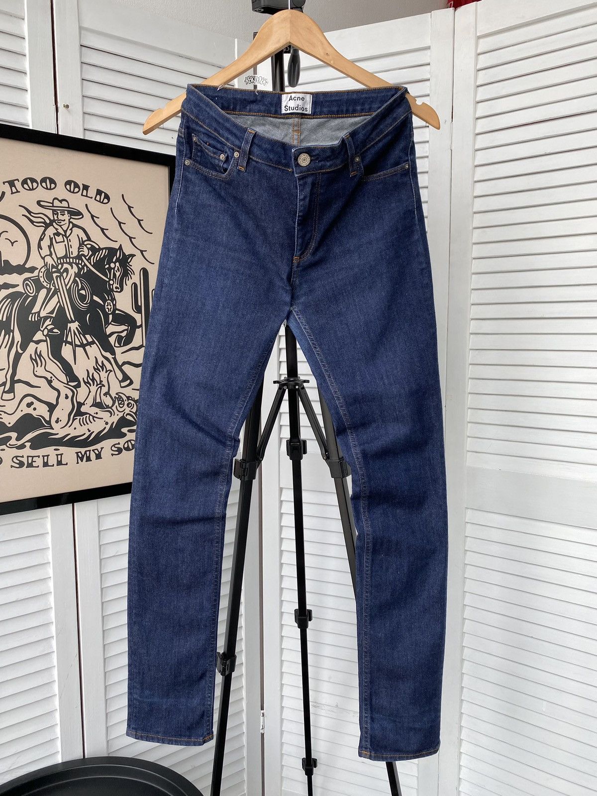 Acne Studios Acne Studios Flex Raw Reform Stretch Slim Denim Pants Size 28" / US 6 / IT 42 - 1 Thumbnail