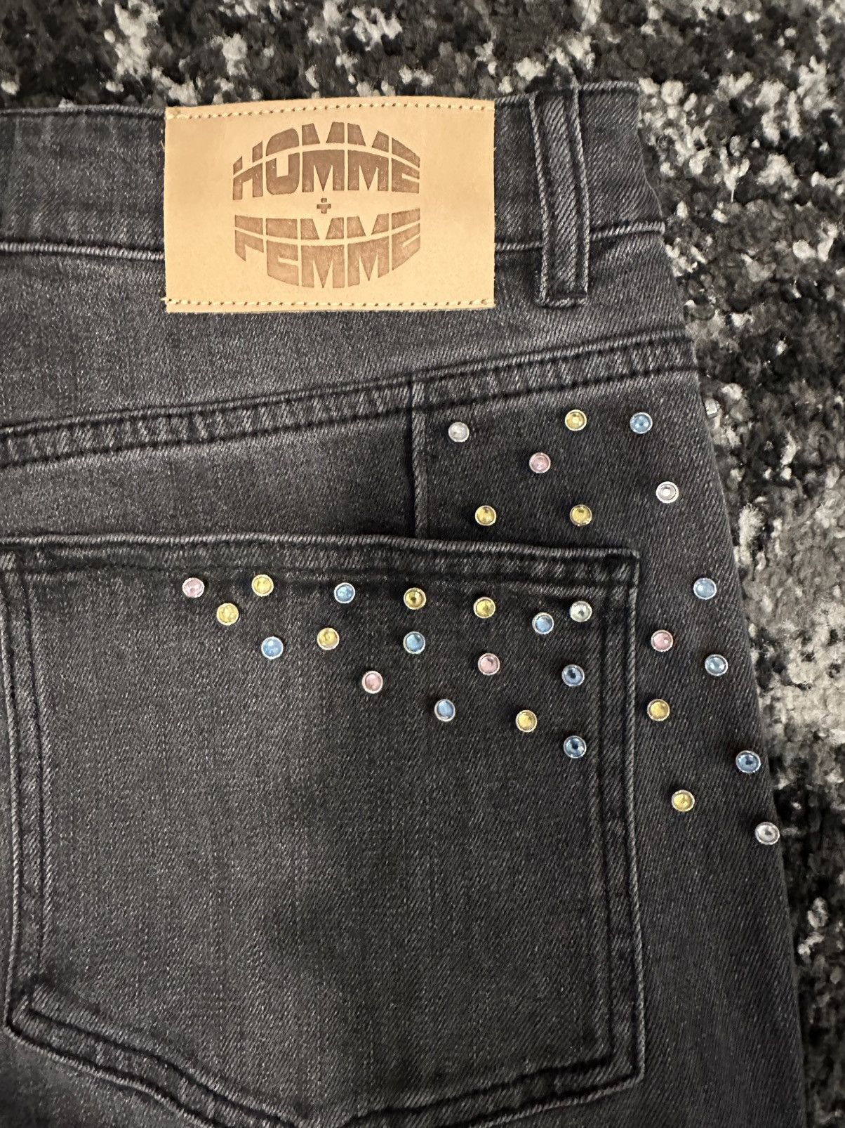 Homme + Femme La HOMME + FEMME Superstar Denim Black Size US 34 / EU 50 - 4 Thumbnail
