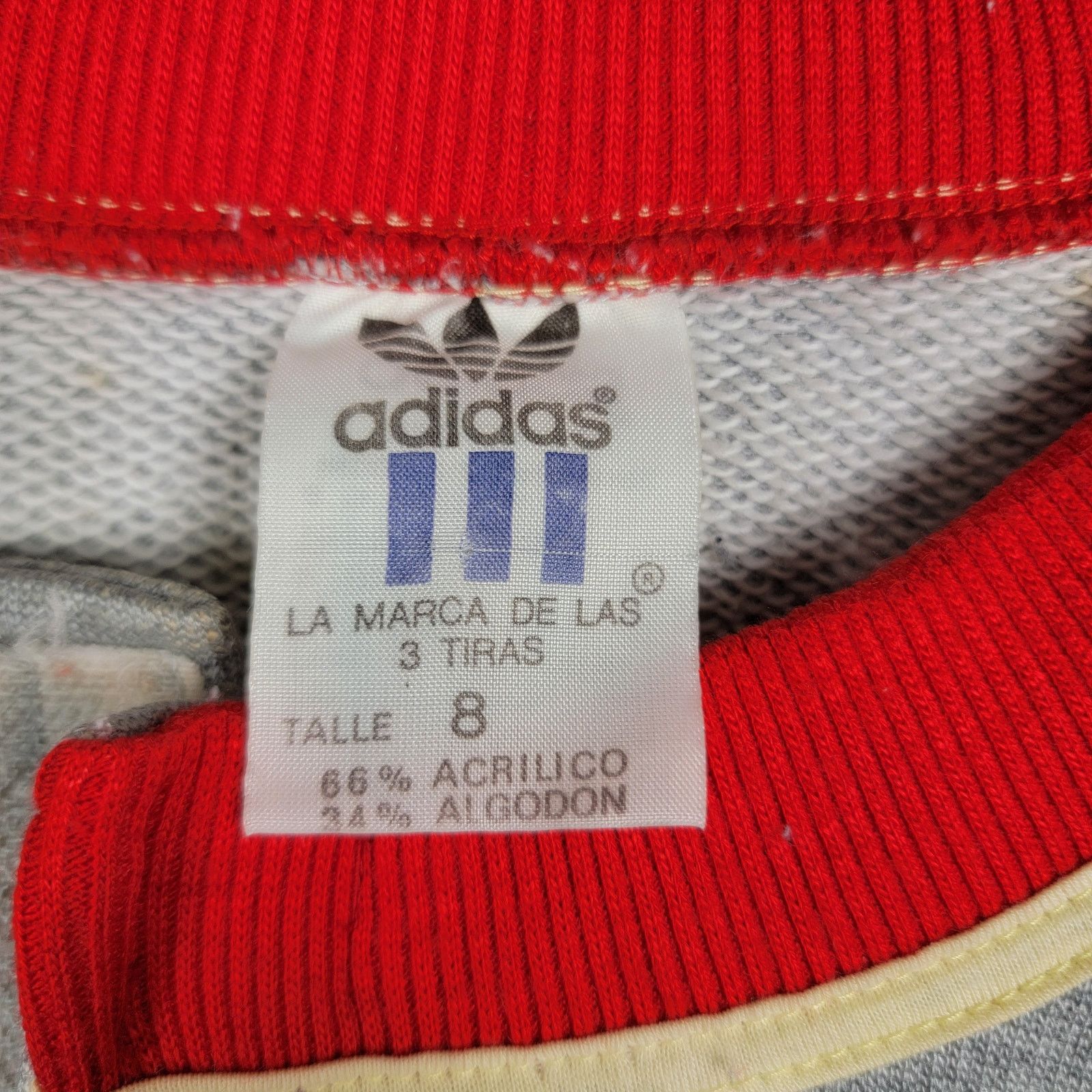 Adidas Vintage Adidas Sweatsuit White and Red Sz L (045) Size US L / EU 52-54 / 3 - 4 Thumbnail