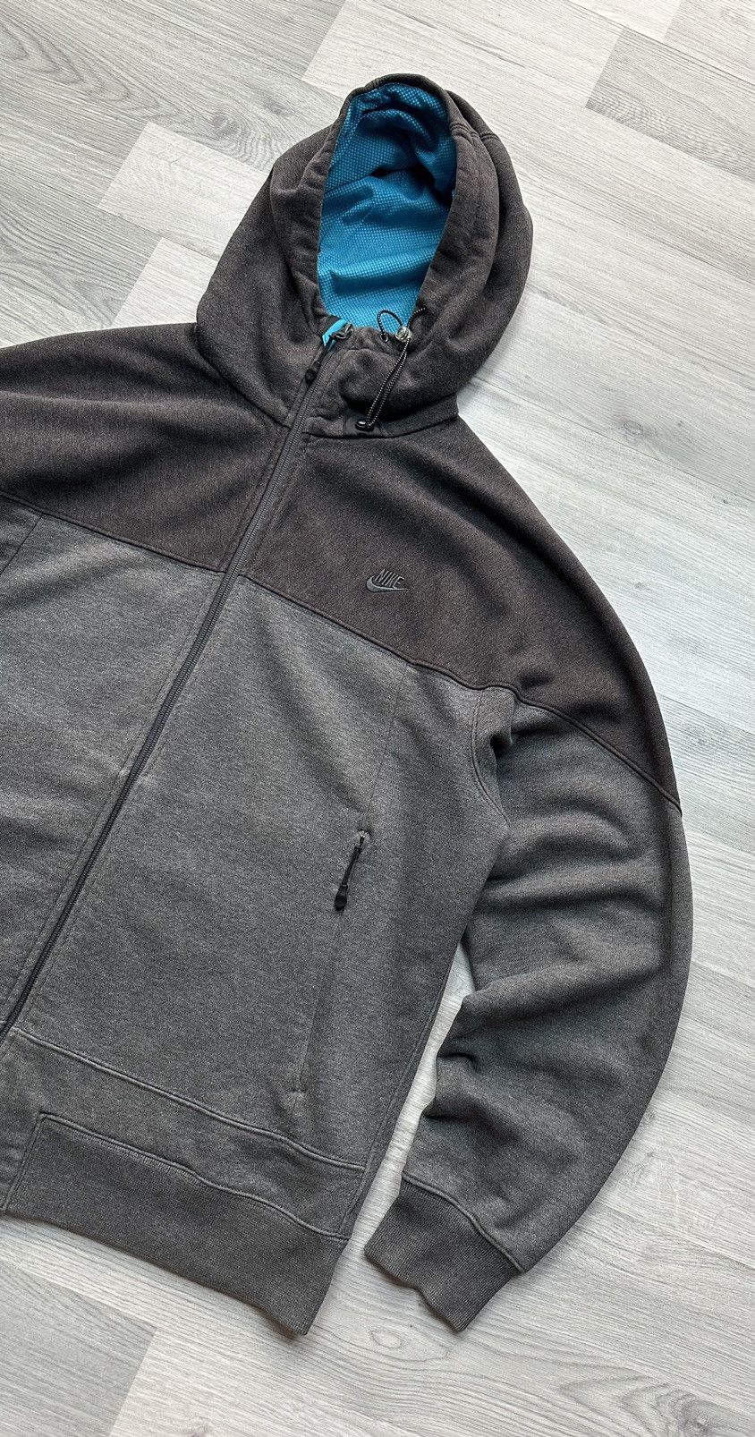 Nike × Vintage Vintage full zip hoodie Nike air 90s Size US L / EU 52-54 / 3 - 2 Thumbnail