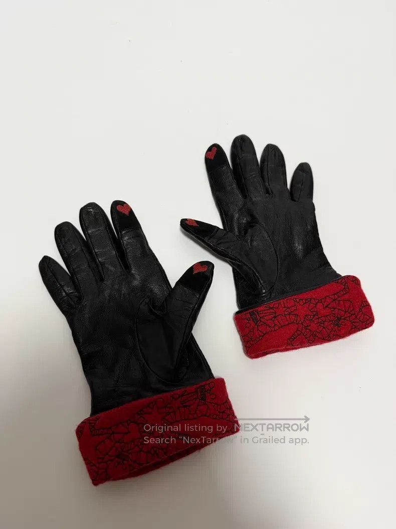 Vivienne Westwood Vivienne Westwood Finger Heart Gloves Leather Gloves Size ONE SIZE - 3 Thumbnail