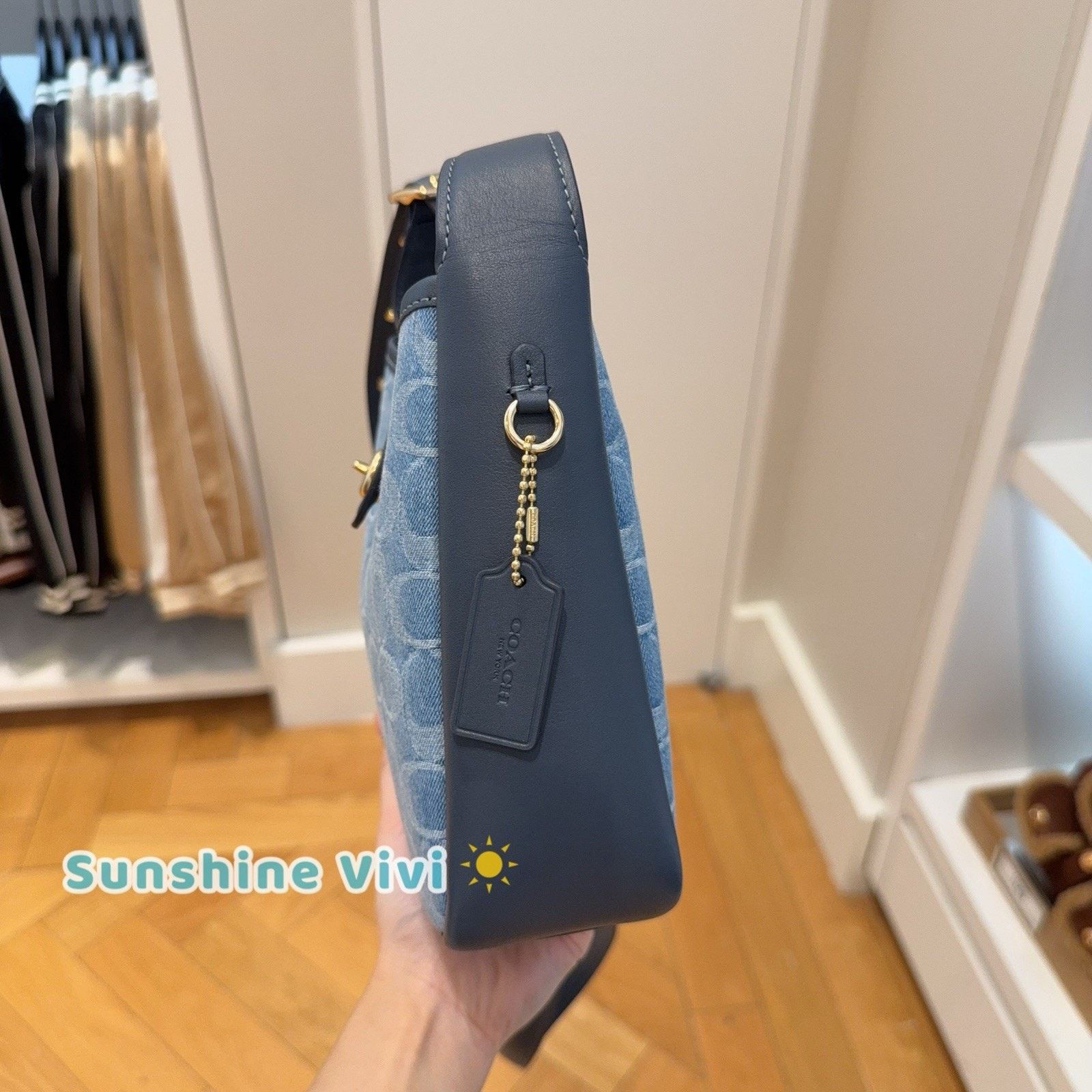 Coach Coach Hadley Mini Crossbody Bag CCZ44 denim/Gold/Indigo Size ONE SIZE - 3 Thumbnail