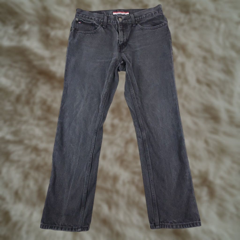Tommy Hilfiger Tommy Hilfiger Jeans Mens 32x28 Gray Slim Straight Leg Denim Pants Size US 32 / EU 48 - 1 Thumbnail