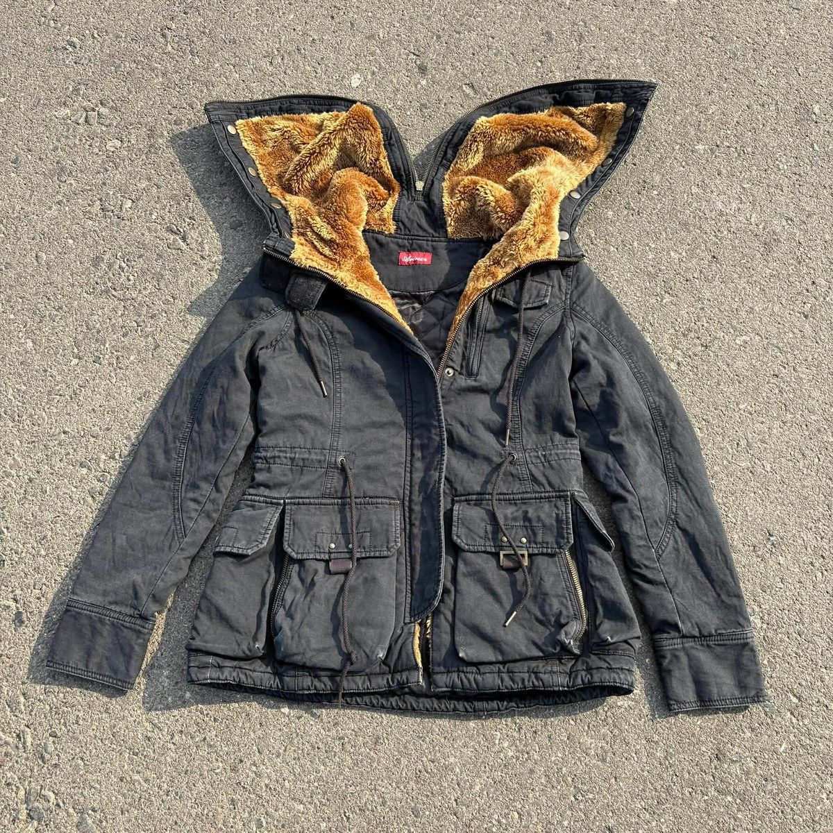 Avirex ❌SOLD❌AVIREX SURVIVAL BONDAGE FUR HOODIE JACKET Size S / US 4 / IT 40 - 2 Thumbnail