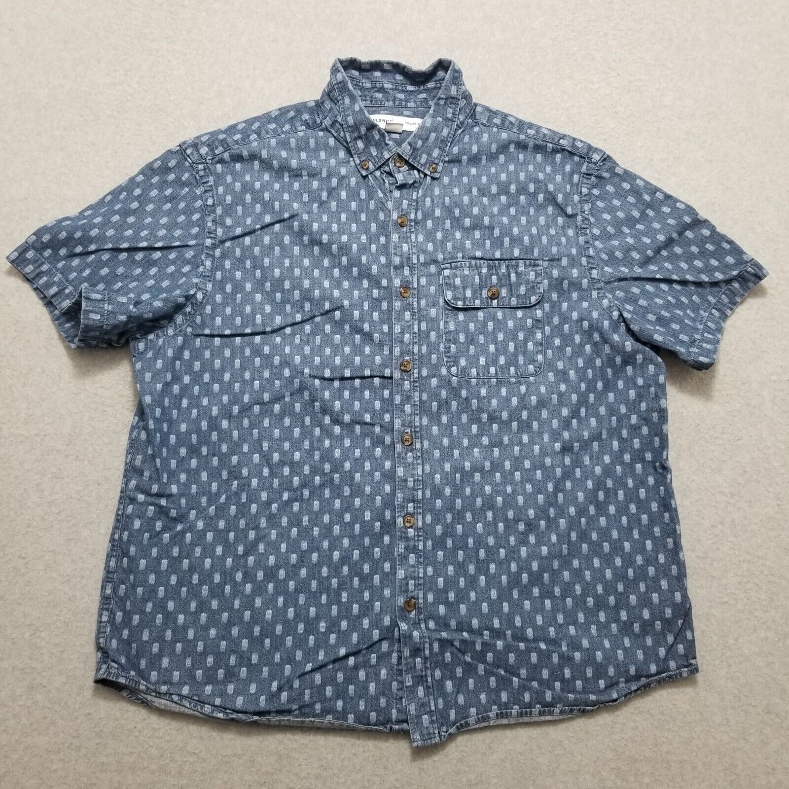 Old Navy Old Navy Shirt Mens XL Casual Button Up Short Sleeve Pocket Size US XL / EU 56 / 4 - 1 Thumbnail