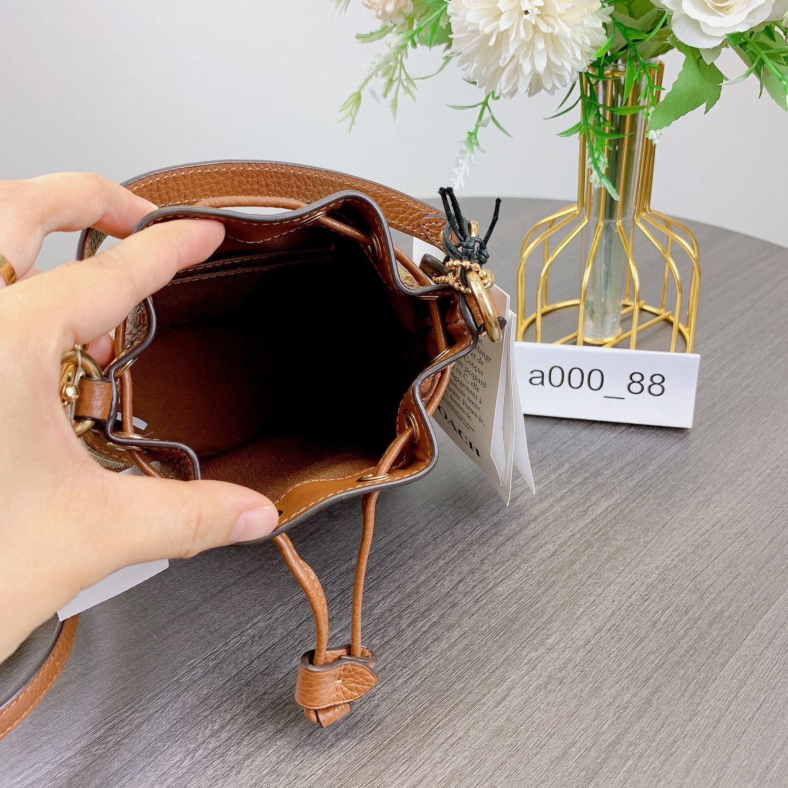 Coach Coach CC318 Mini Dempsey Bucket Bag In Signature Jacquard Size ONE SIZE - 6 Thumbnail