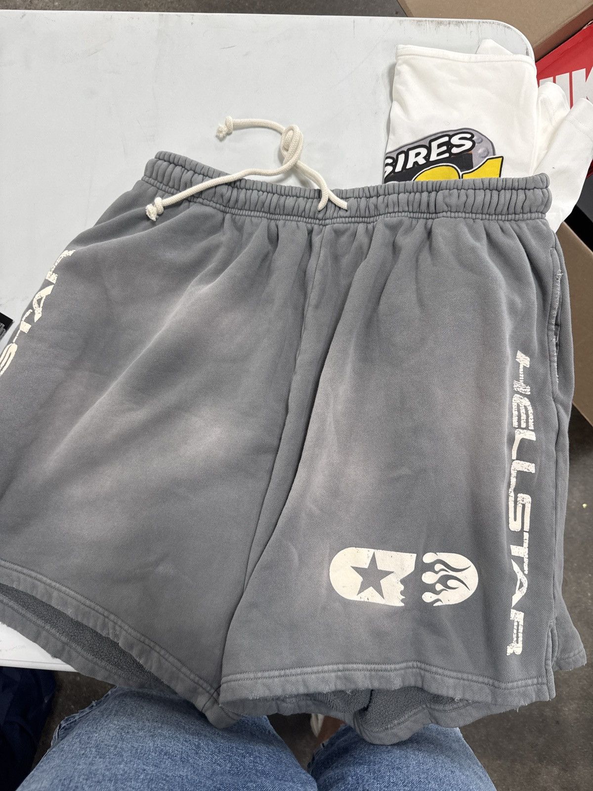 HELLSTAR × Vintage HELLSTAR STUDIO GREY SHORTS Size US 37 - 3 Thumbnail