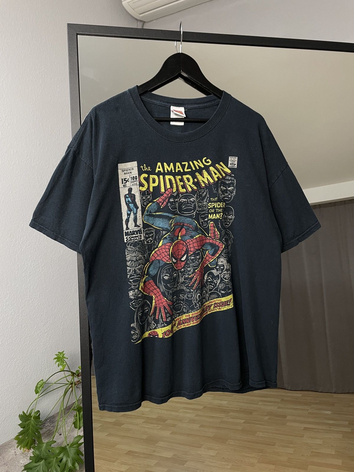 Marvel Comics Vintage Y2K Marvel Spider Man Tee Face Humor Print Band Tshi Size US L / EU 52-54 / 3 - 1 Thumbnail