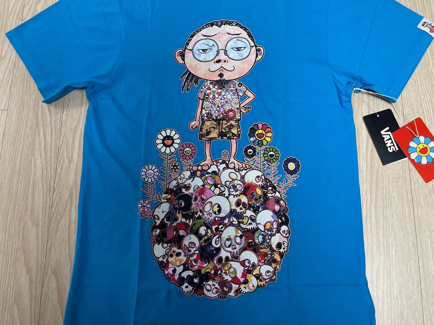 Japanese Brand × Takashi Murakami × Vans Takashi Murakami x Vans Tee Blue XS Size XS / US 0-2 / IT 36-38 - 3 Thumbnail