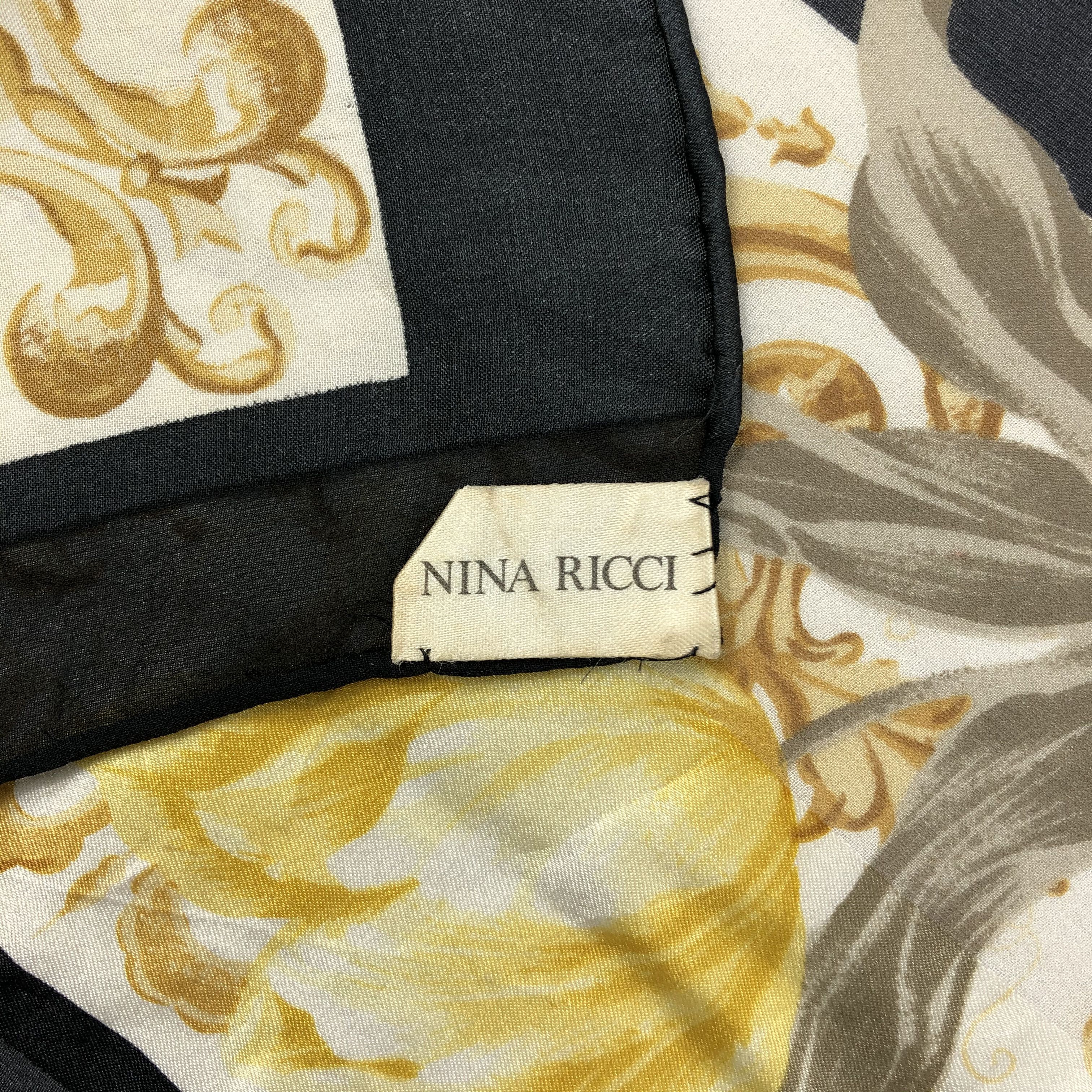 Nina Ricci Vintage Nina Ricci Silk Scarf Size ONE SIZE - 5 Thumbnail