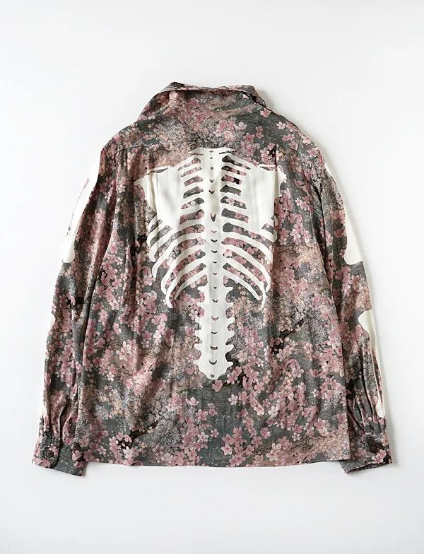 Kapital KAPITAL Sakura BONEpt Wrangle Collar Open-neck Shirt Khaki 3 Size US L / EU 52-54 / 3 - 2 Thumbnail