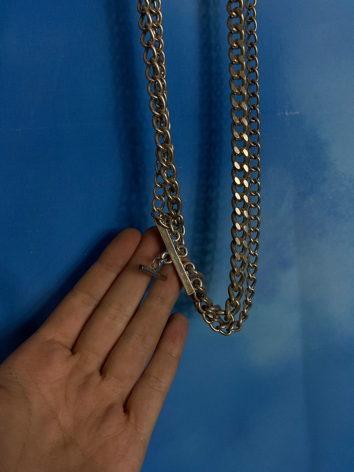 Japanese Brand × Vintage Metal Chain Belt y2k “Love” D&G style Size ONE SIZE - 6 Thumbnail