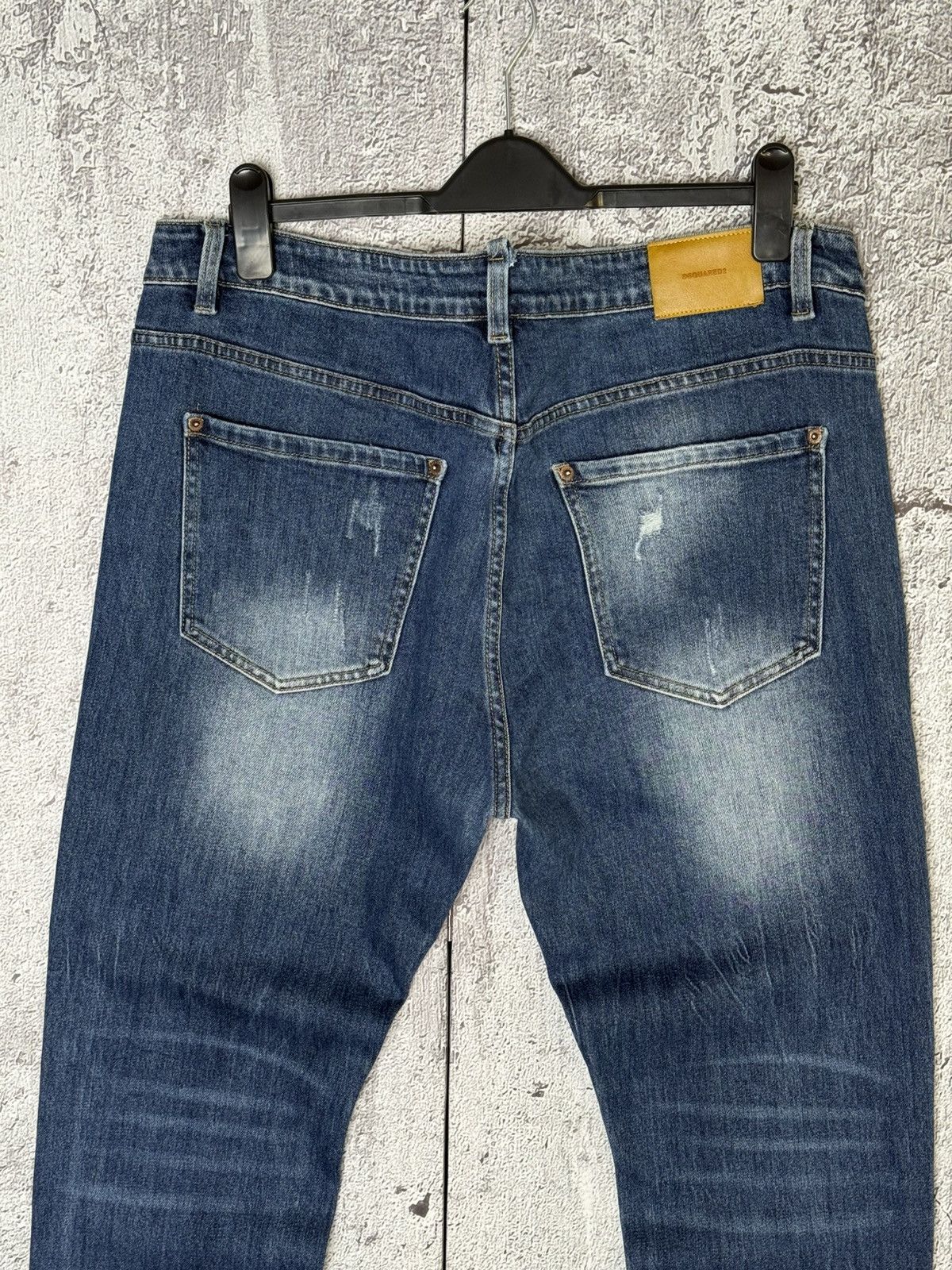 Dsquared2 Dsquared2 Distressed Denim Blue Slim Jeans Men’s Size 54 Size US 38 / EU 54 - 8 Thumbnail