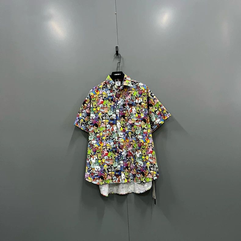 Vetements Vetements Cartoon Print Short Sleeve Shirt - dmc Size US XS / EU 42 / 0 - 1 Thumbnail