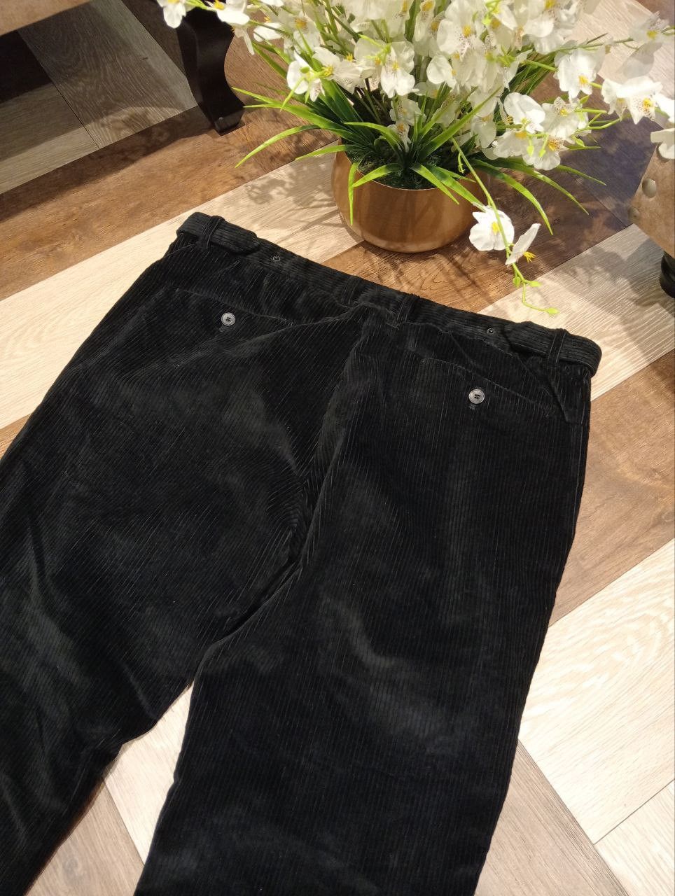 Emporio Armani EMPORIO ARMANI MATT LINE ADJUSTABLE WAIST CORDUROY PANTS Size US 36 / EU 52 - 13 Thumbnail
