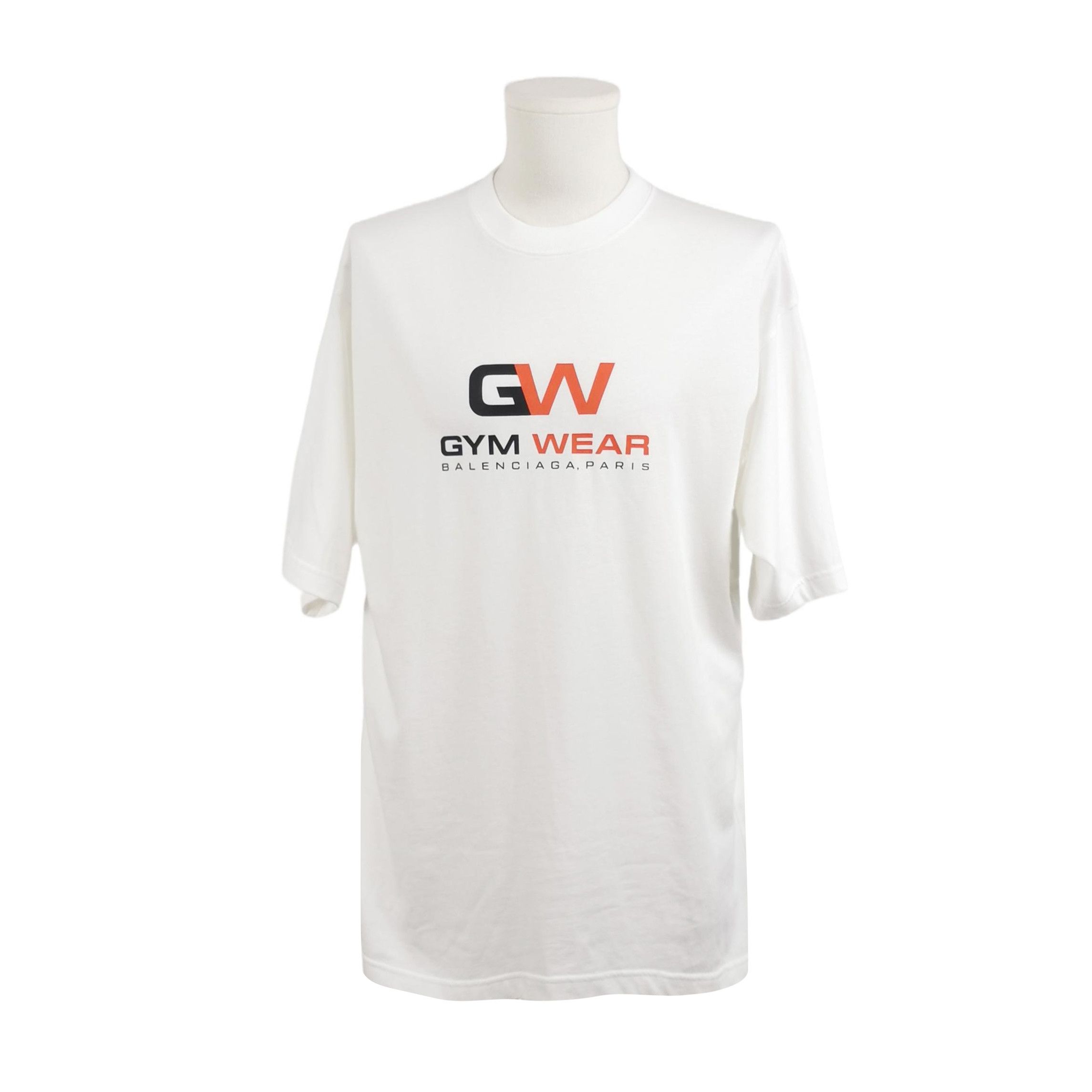 Balenciaga Balenciaga S Cotton Letter Print Crew Neck T-Shirt Size US S / EU 44-46 / 1 - 1 Thumbnail