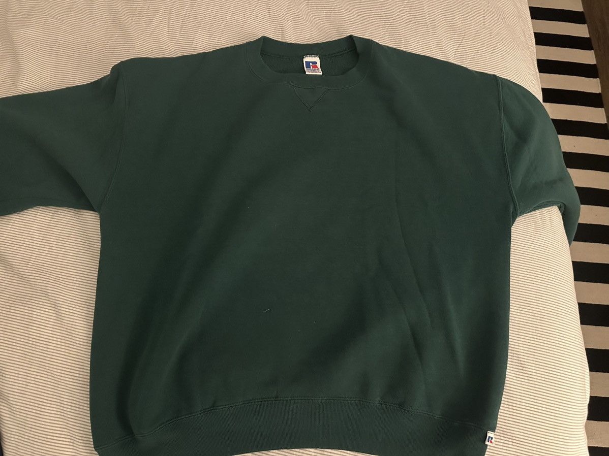 Russell Athletic green russell crewneck sweater sweatshirt vintage Size US XXL / EU 58 / 5 - 1 Thumbnail