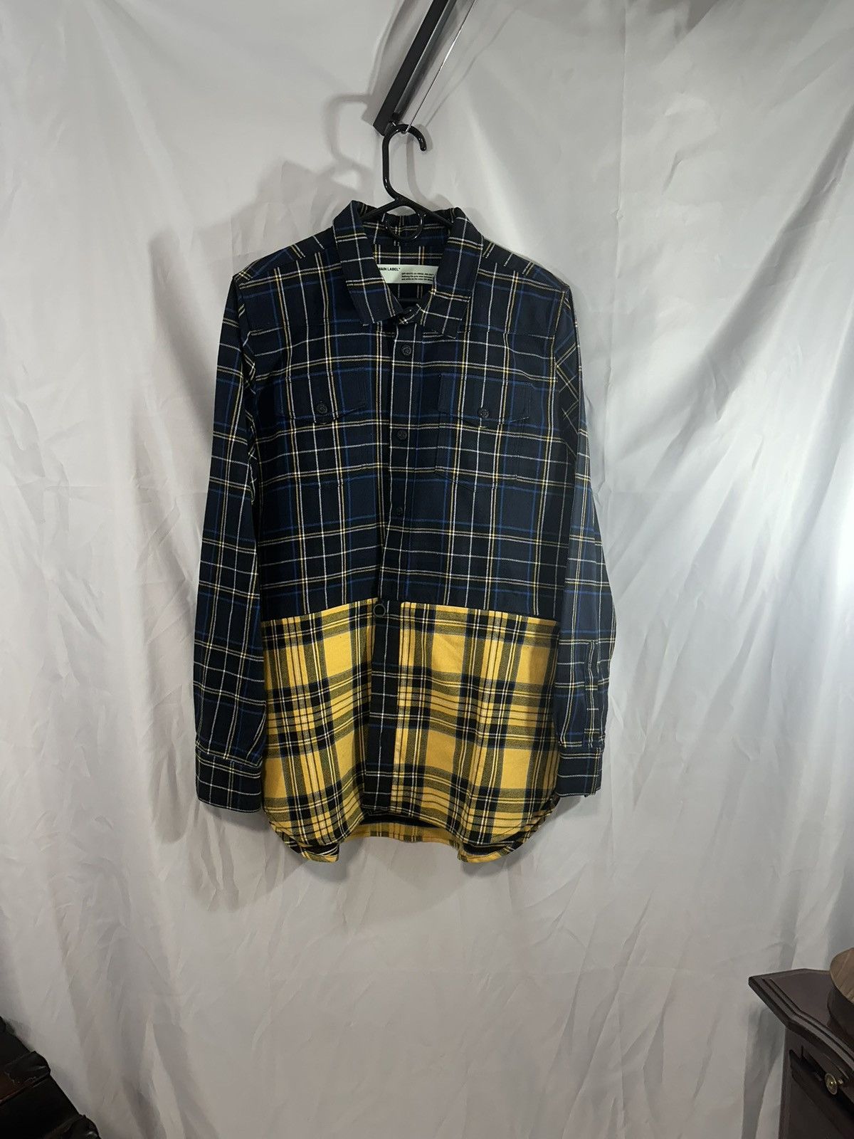 Off-White Off White Plaid Shirt Size US M / EU 48-50 / 2 - 1 Thumbnail