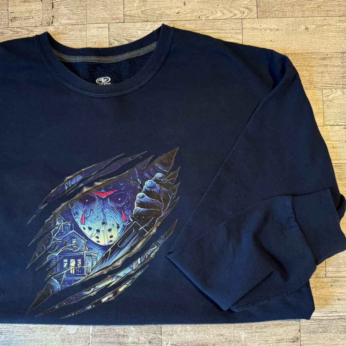 Vintage Jason, Halloween Slasher, Unisex, Retro Pullover Sweatshirt Size US L / EU 52-54 / 3 - 14 Thumbnail