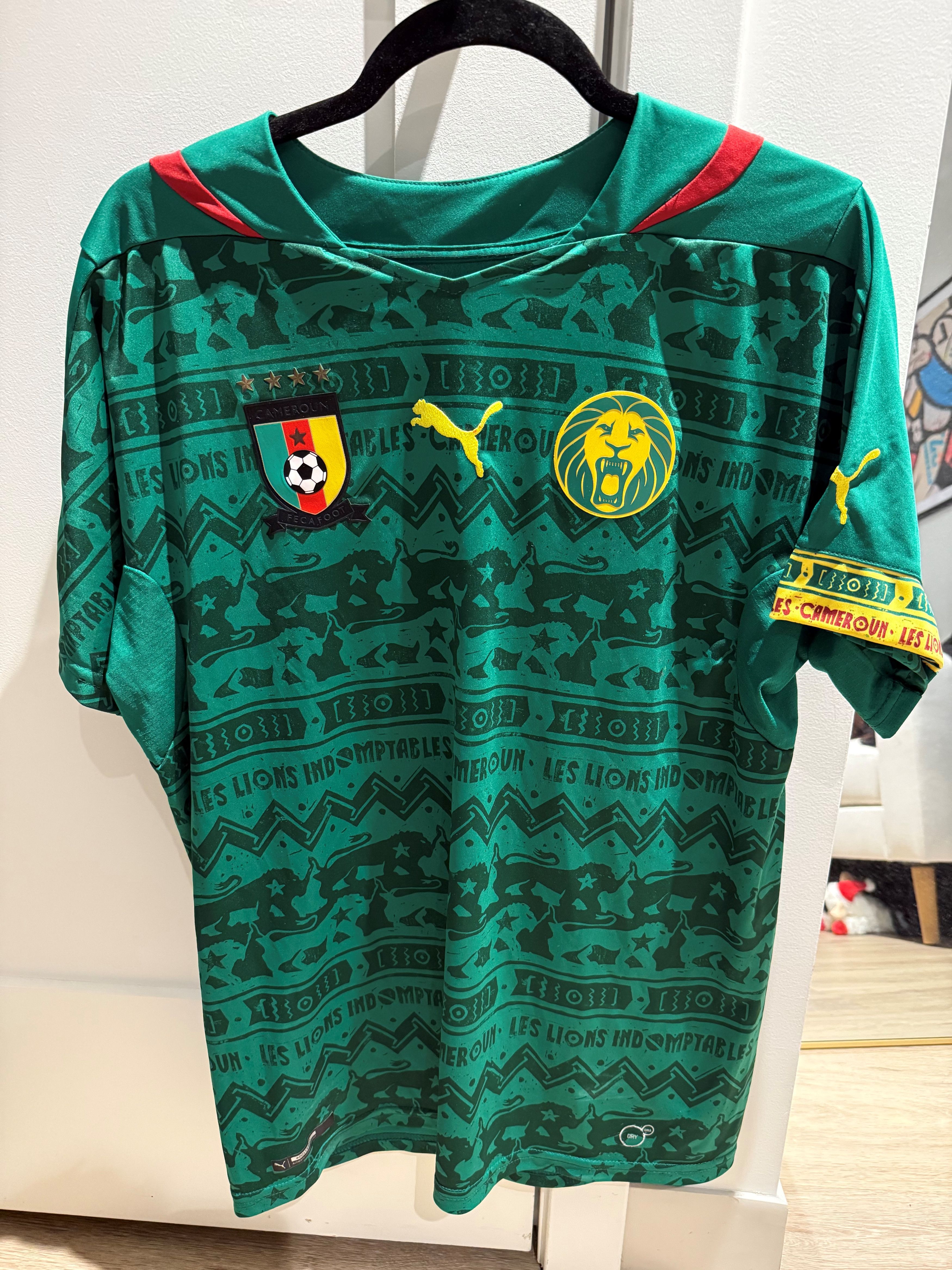 Puma Authentic Puma Cameroon (Cameroun) Football Jersey Size US M / EU 48-50 / 2 - 1 Thumbnail