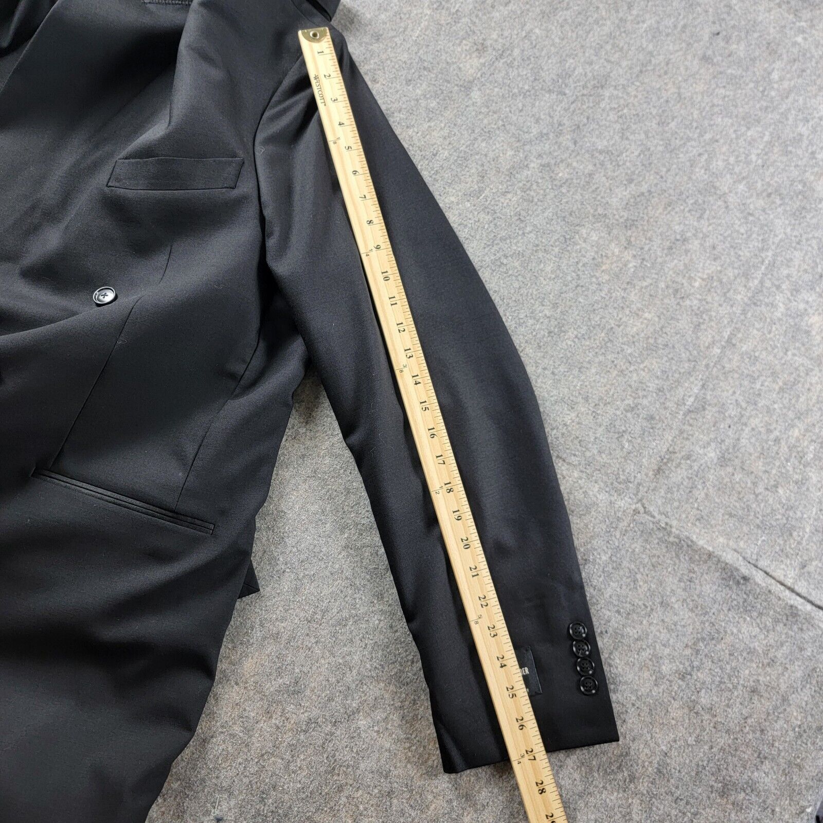 Todd Snyder Todd Snyder Italian Double Breasted Tuxedo Jacket Peak Lapel Size 46L - 11 Thumbnail