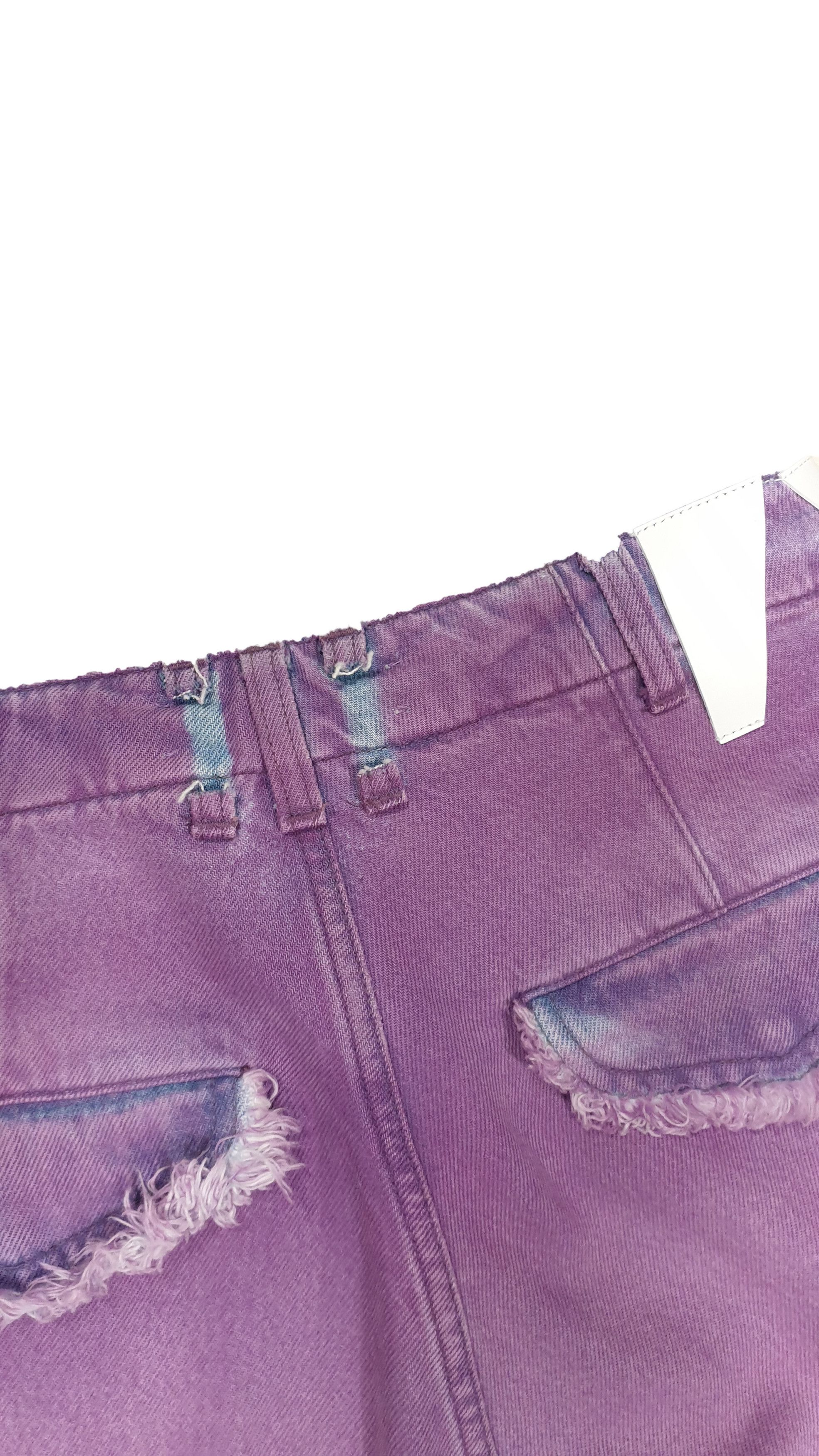 Other DARK PARK DENIM CARGO VIVI ACID PURPLE 8DWP004-F B153001 Size 25" / US 0 / IT 36 - 13 Thumbnail