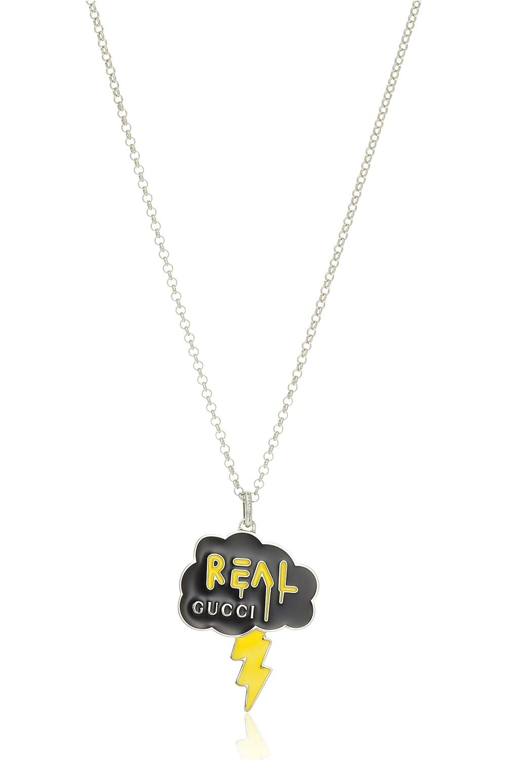 Gucci GUCCI Sterling silver Real Gucci cloud thunderbolt necklace Size ONE SIZE - 1 Thumbnail