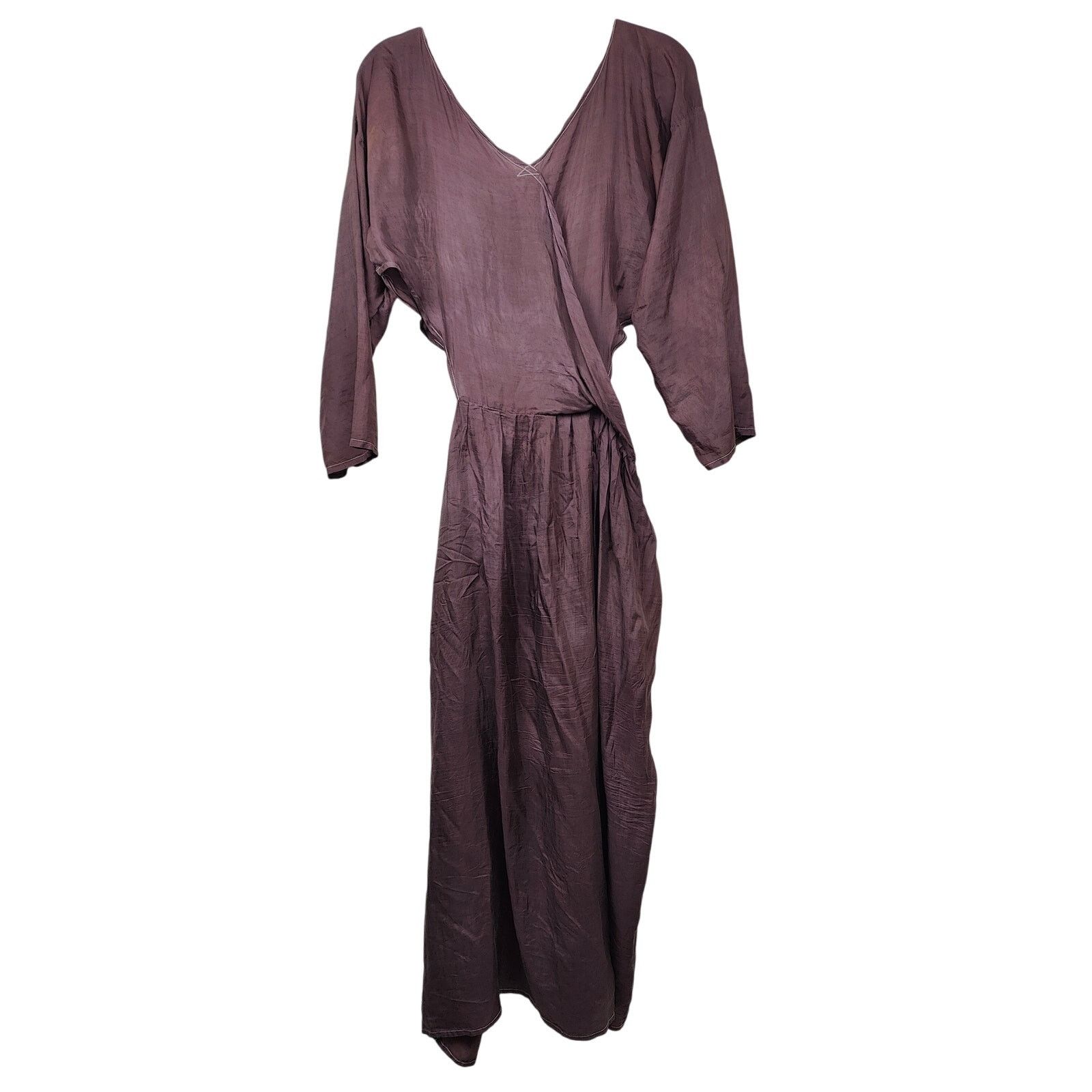 Other Rare Vintage 80s Rachel Auburn Dress One Size Purple Satin Size ONE SIZE - 6 Thumbnail