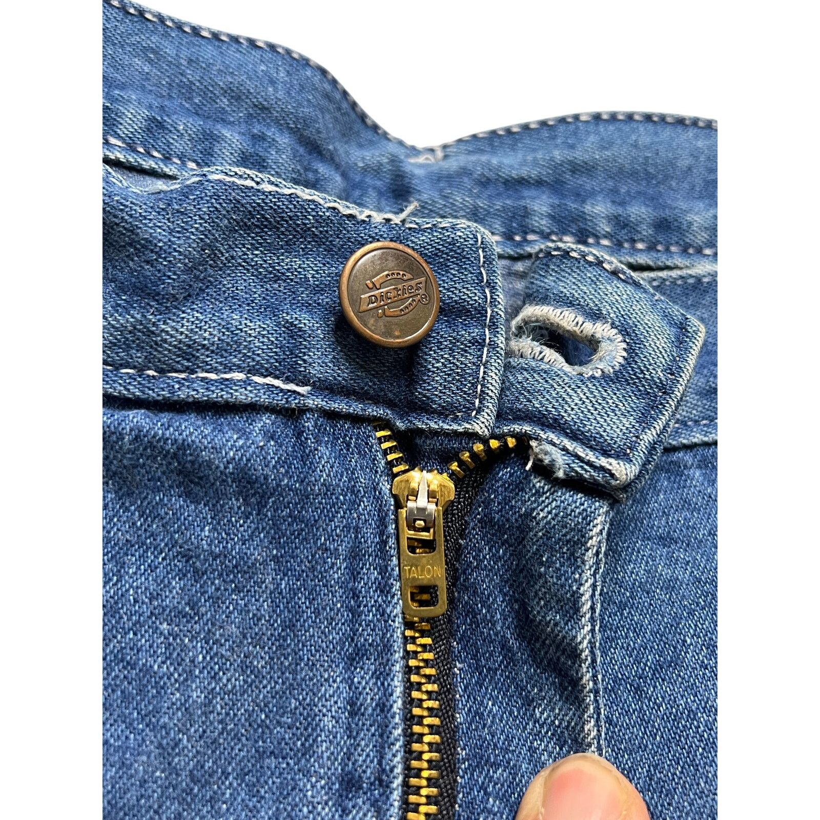 Dickies Vintage 80s Dickies Carpenter Jeans Actual Sz 36x28 Blue Size US 38 / EU 54 - 3 Thumbnail
